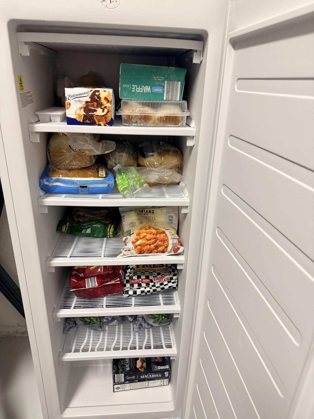 BANGSON 6.5 Cu.ft Upright Freezer for Apartment, Silver | Stand Up Freezer with Adjustable Thermostat, Large Capacity with 6 Freezer Storage Zones, Upright Freezer for Garage, Kitchen customer photo 1