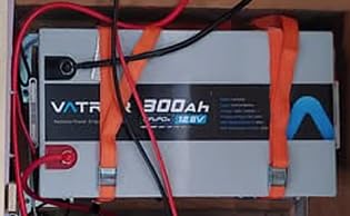 12.8V 300Ah Self-Heating LiFePO4 Lithium Battery with APP Monitoring | 200A BMS, Rechargeable 3840Wh Energy Battery for Trolling Motor, RV, Marine, Solar, Camping, Backup Power, Off-Grid customer photo 1