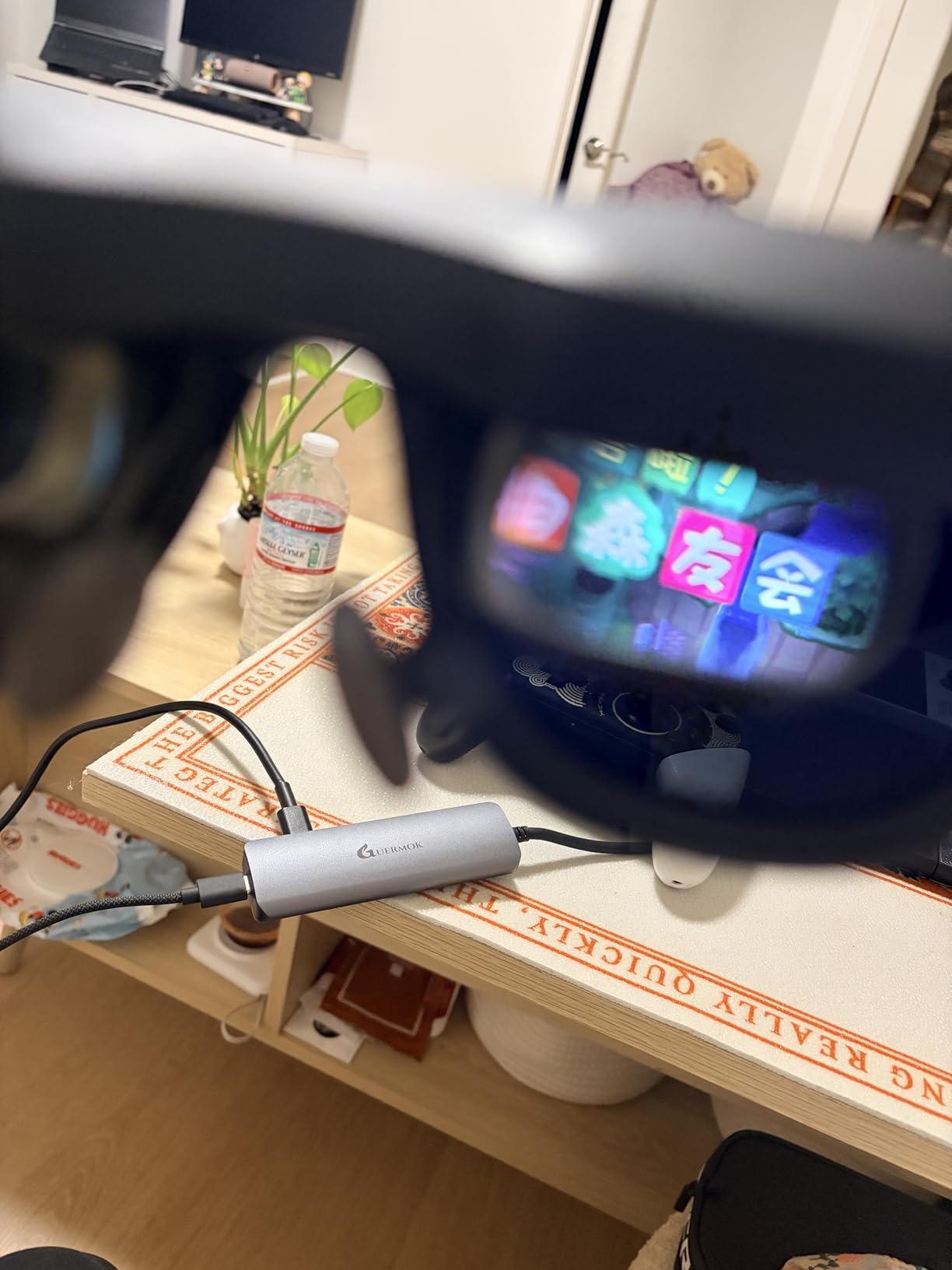 Guermok 5-in-1 USBC AR Glasses Adapter, 4K@60Hz Video Hub, 100W PD Charging | PC/Laptop/Handheld Gaming Hub, Switch 2/1 Dock, USBC Display Hub for AR Glasses, Portable Monitor, Type-C Display customer photo 1