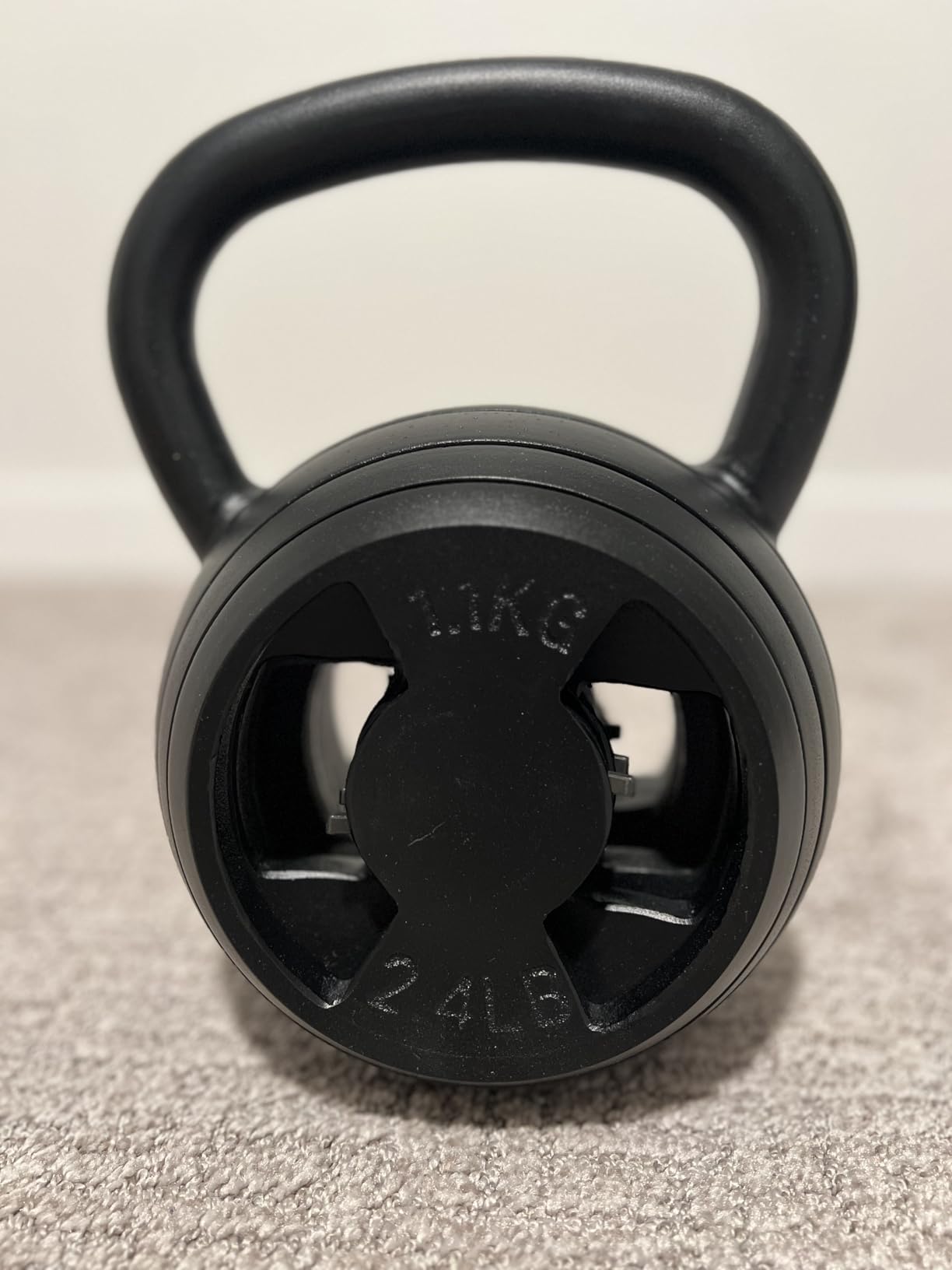 Hezeyferg 2-in-1 Adjustable Kettlebell for Home Gym Strength Training | 15-45 LB Kettlebells Weight Set, 4.8-30 LB Dumbbell Weights, with Wide Grip, for Men/Women Full Body Exercise customer photo 1