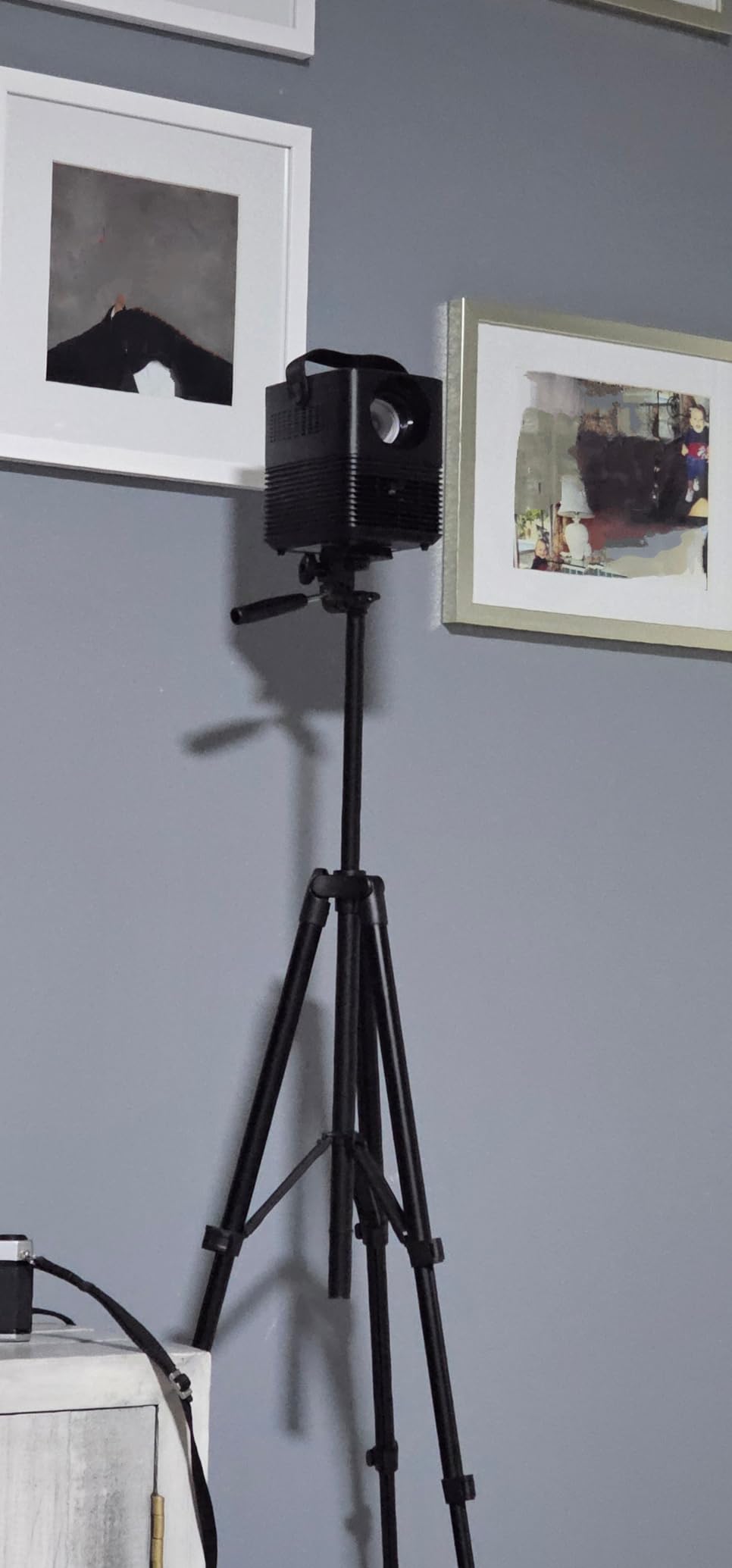 HoliScapes USB Projector Kit - Ghostly Jump Scares + Projector + 5.5 ft x 9 ft Projection Screen customer photo 1