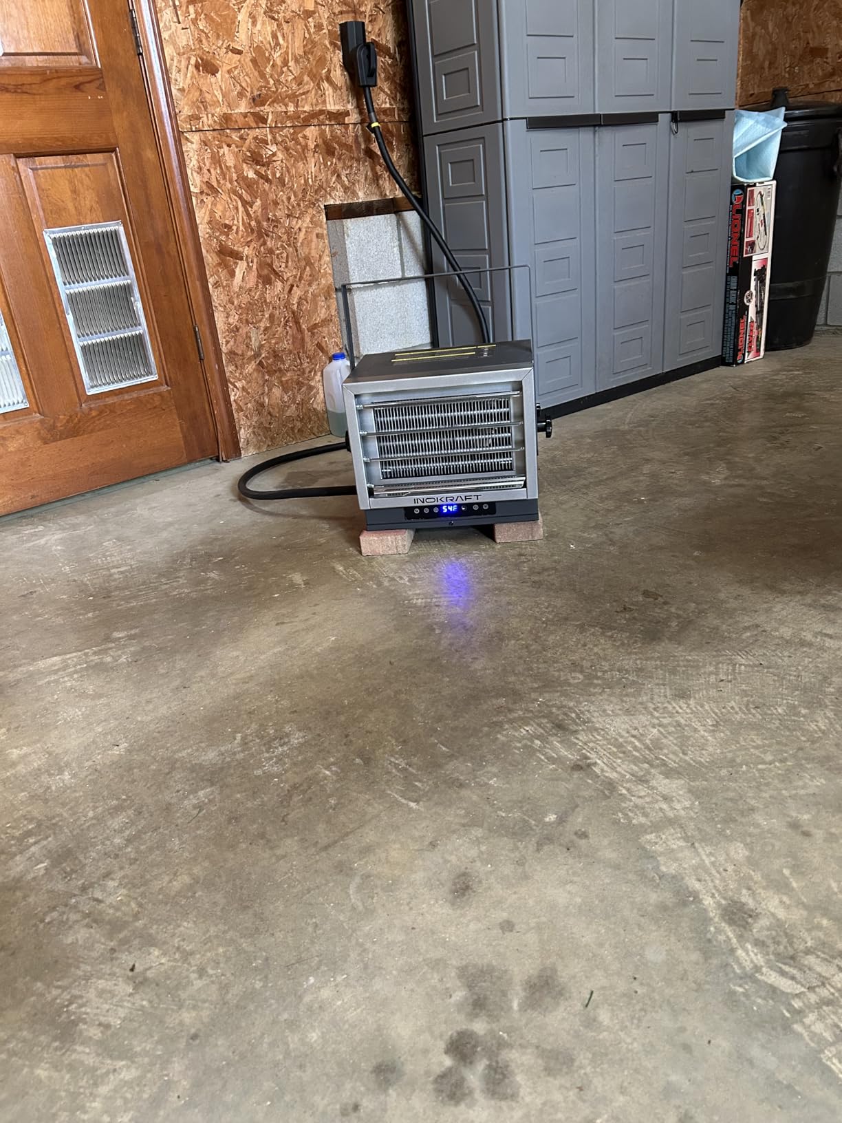 InoKraft 7,500W Electric Garage Heater, Wire: 8 AWG, Plug: NEMA 14-50P, Remote, Ceiling Mount, Digital Thermostat, 240 Volt, 24-Hour Timer, Overheat Protection, ECO Mode, Ideal for Garage customer photo 2