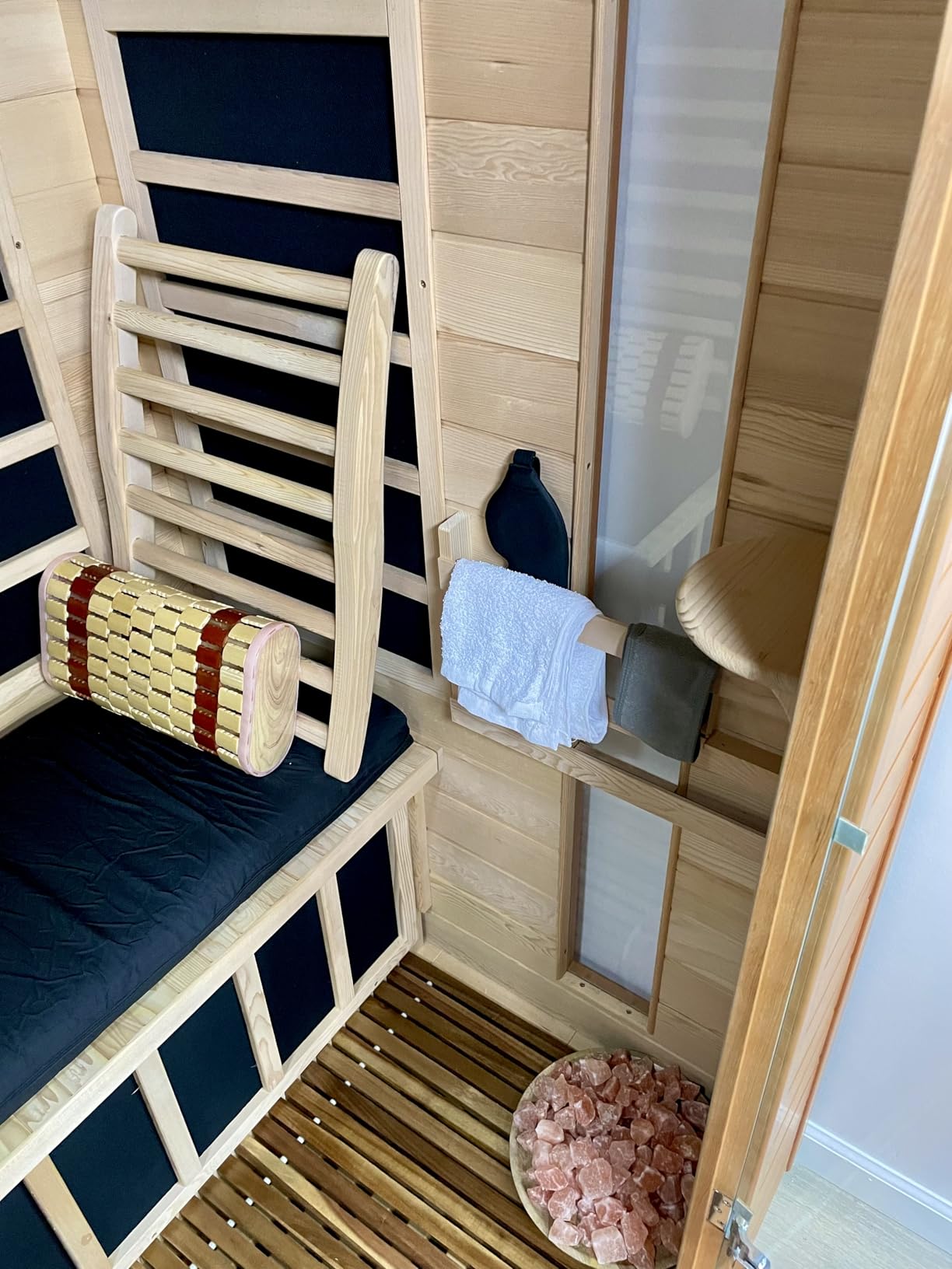 DYNAMIC SAUNAS Elite 1-Person Infrared Sauna with Red Light Therapy | Compact Indoor Dry Heat Sauna for Home & Gym, Low EMF FAR, Bluetooth, Pacific Cedar customer photo 2
