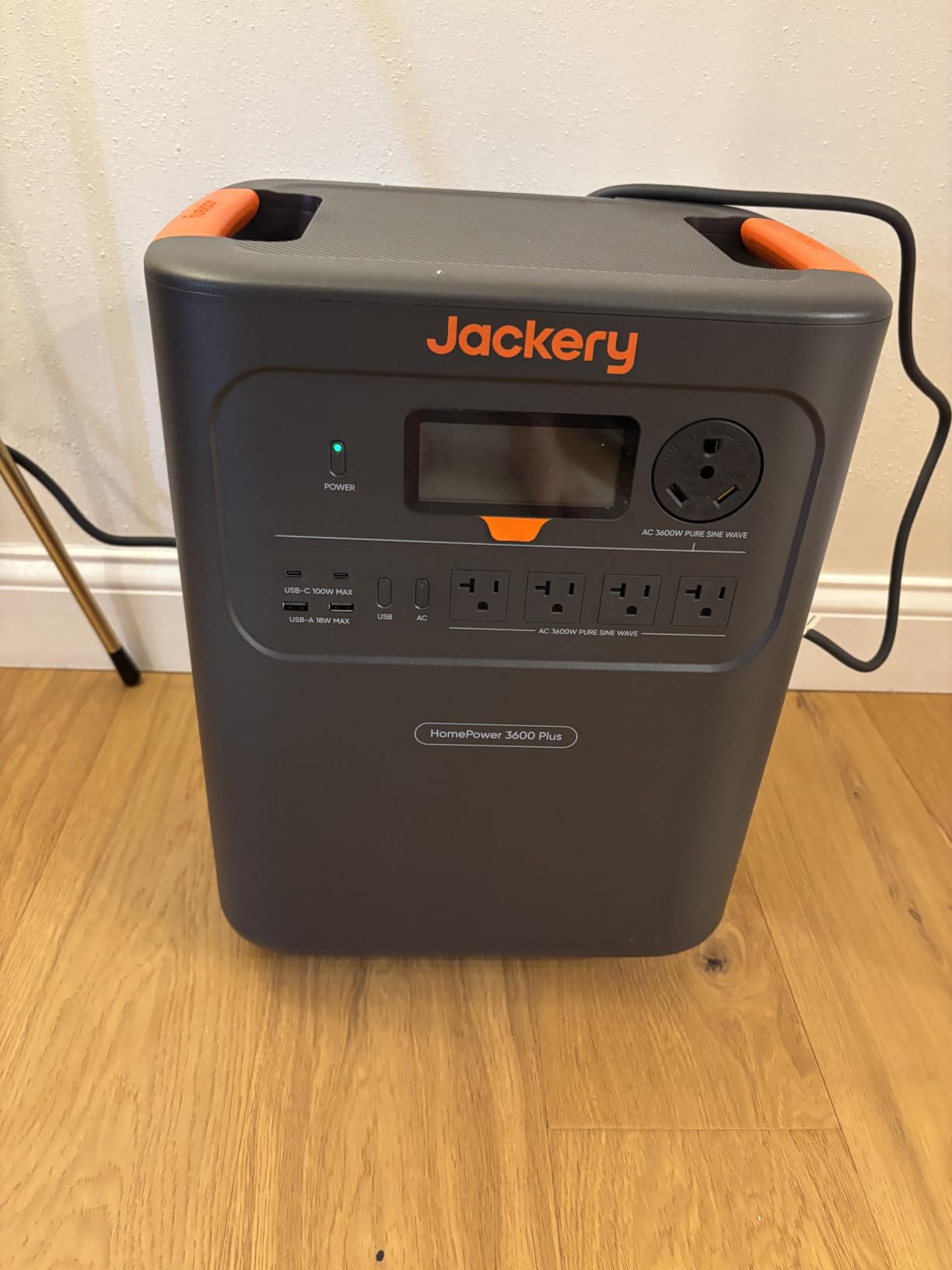 Jackery HomePower 3600 Plus Portable Power Station, 3600W AC Output, 3584Wh LFP Solar Generator, Expandable up to 21kWh, Essential Home Backup for Home Use, Emergencies, RV (Solar Panel Optional) customer photo 1