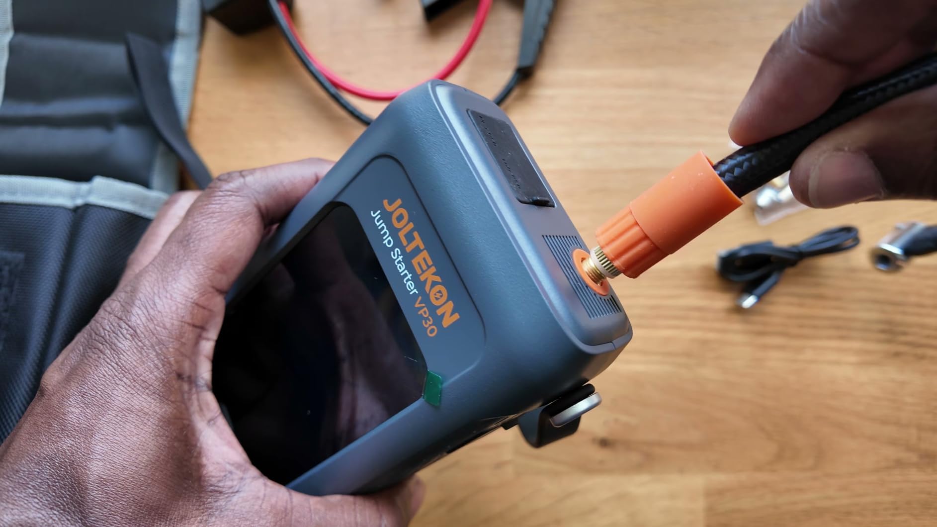 Car Battery Jump Starter with Air Compressor 4500A 150PSI, Car Jumper Starter Portable (9L Gas/8L Diesel), Jump Box Car Battery with Auto-Shutoff Tire Inflator, Jumper Cables and Light customer photo 1