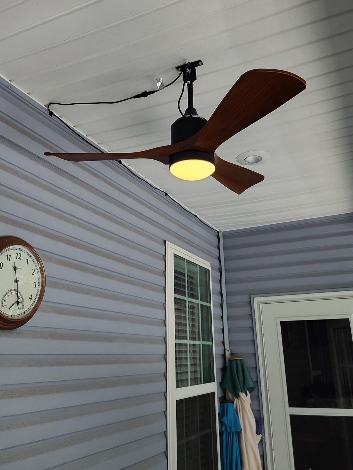 144 Inch (12 ft) Big Industrial Fan, HVLS Large Commercial Ceiling Fan, Ultimate Power 130W DC Motor, 10-Year Warranty, 6 Aluminum Blades for Hangar, Workshop, Cattle Farm & Mall customer photo 2
