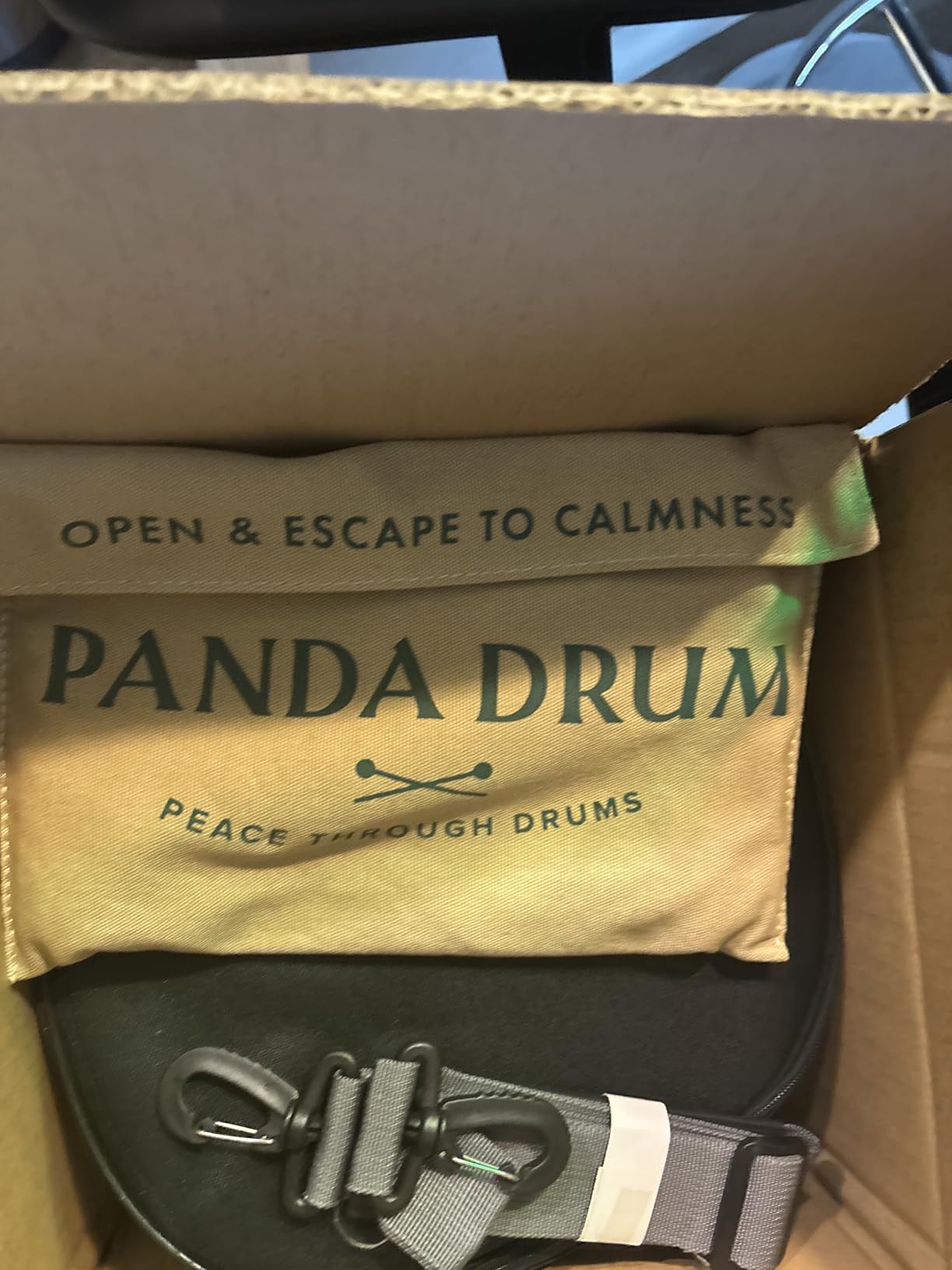 Panda Drum Plus - Steel Tongue Drum for Inside & Outside, 11 Inch, with Music Book, Mallets, Carrying Bag & Finger Picks, 432 Hz Rain Drum customer photo 1