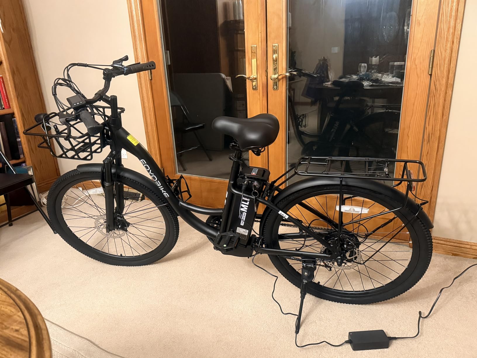 MOONCOOL Electric Bike for Adults, 700W Peak Power Cruiser Electric Bikes | 7 Speed Step-Through EBike, 36V 10.4Ah Removable Battery, Up to 45 Miles, Aluminum Frame, Front Suspension, City Commuter customer photo 2