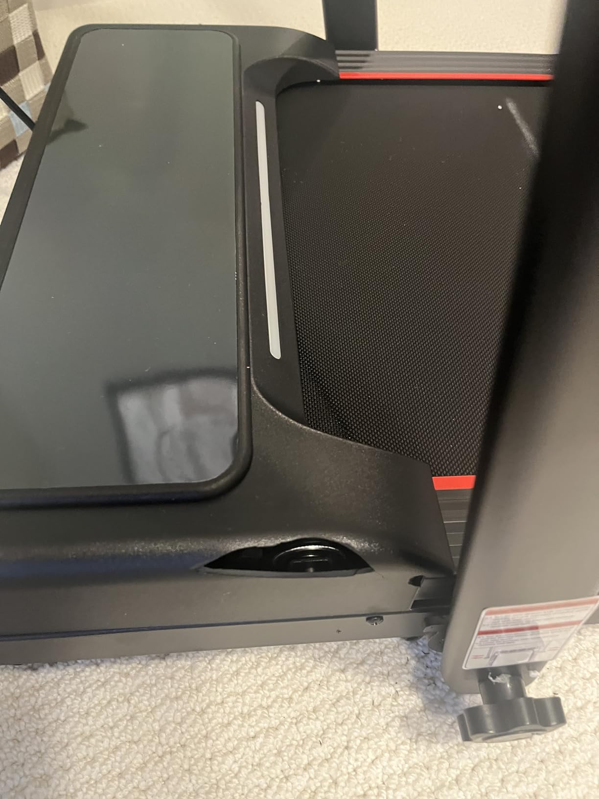Walking Pad Treadmill with 15% 12-Level Auto Incline & Handle Bar, Ecogou 3.5HP Quiet Under Desk Treadmill,450 lbs Capacity UI Screen & Remote Control, Compact Treadmills for Home Hiking customer photo 2