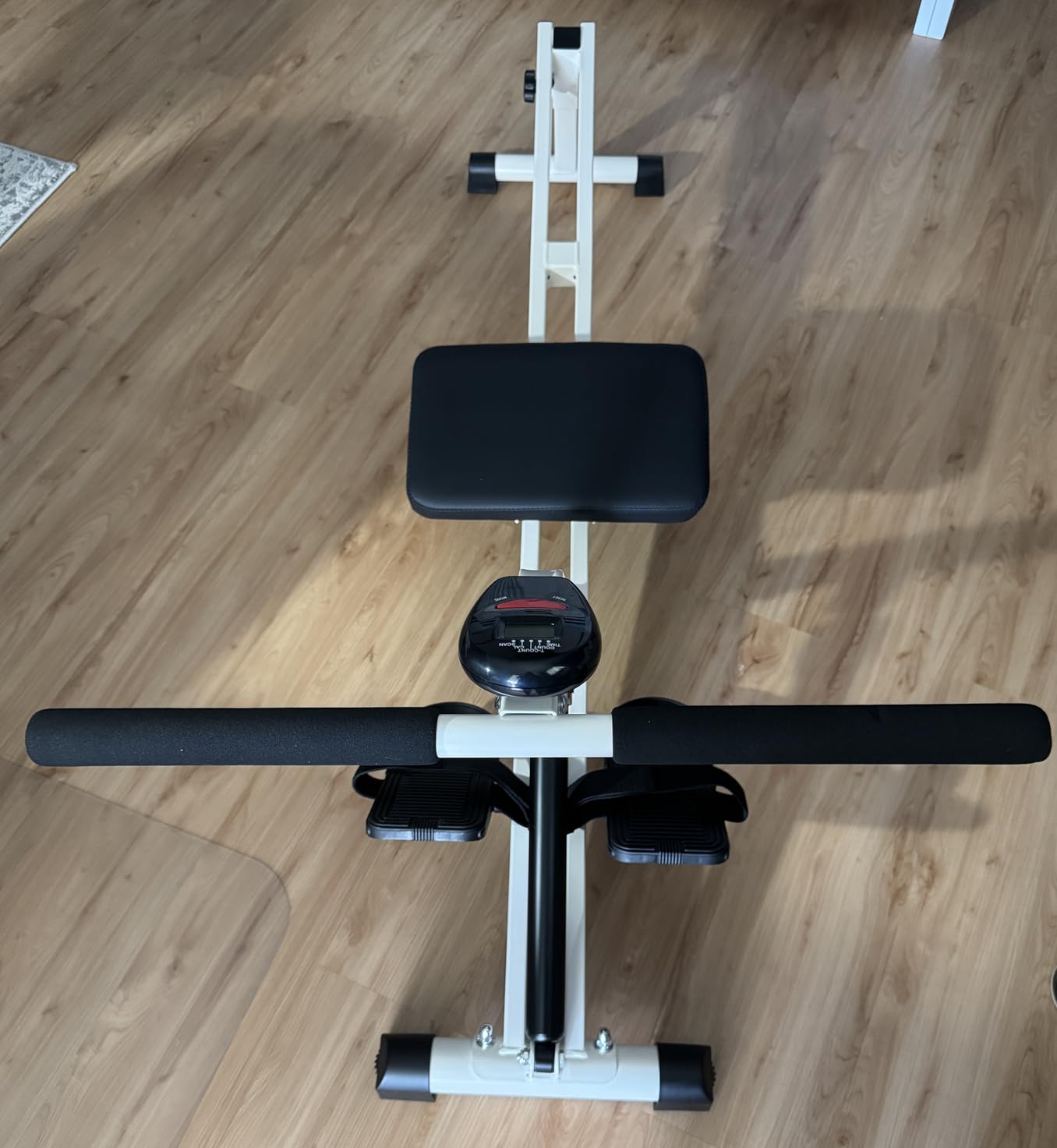 FEIERDUN Hydraulic Rowing Machine for Home, Compact Adjustable Rower with 12 Resistance Levels, 300LBS Weight Capacity, Full Body Workout Equipment customer photo 2