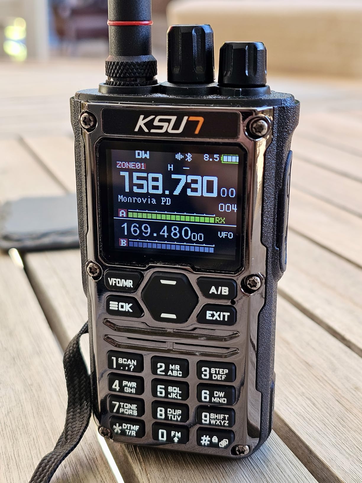 KSUN Handheld Ham Radio CB SSB HF Portable Radios Smart APP Programming Screen with Blue/Red Shortwave Antenna for Hiking, Security, Rescue HF123D (1 Pack) customer photo 1
