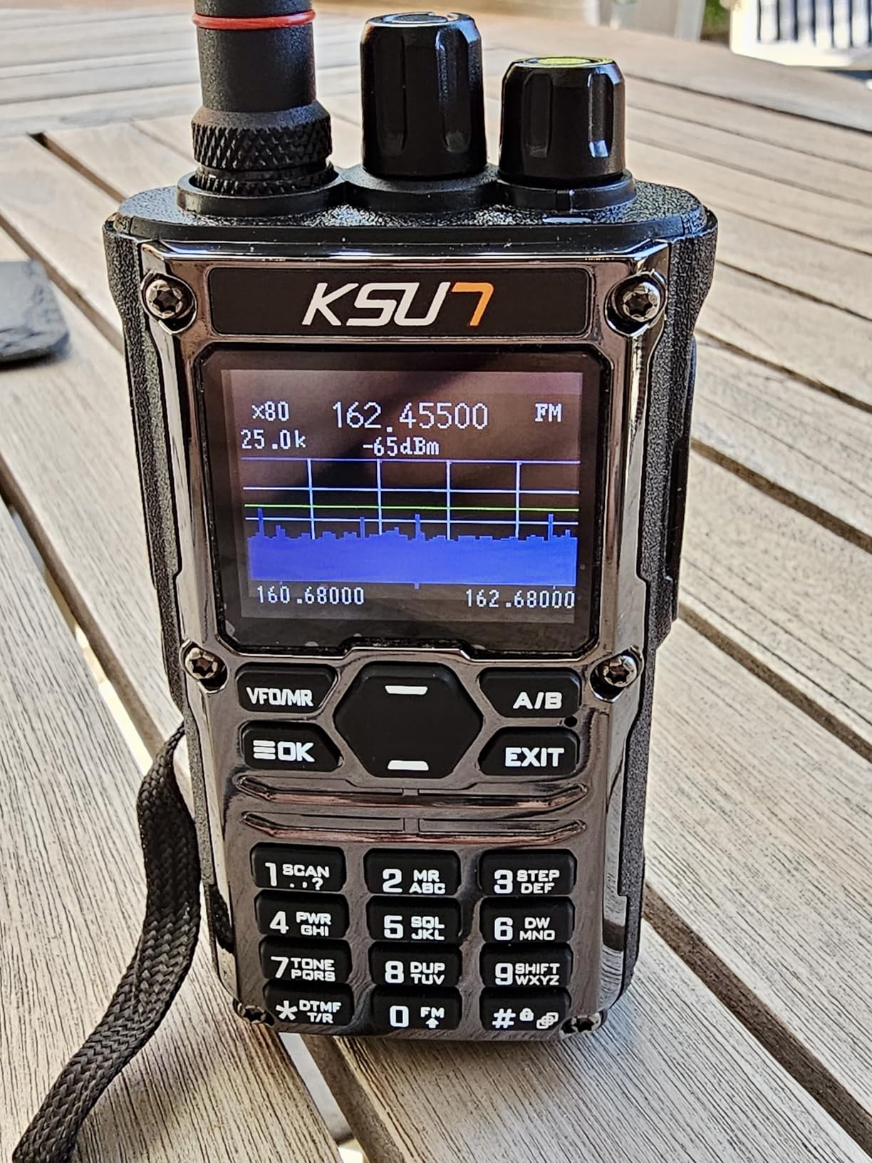 KSUN Handheld Ham Radio CB SSB HF Portable Radios Smart APP Programming Screen with Blue/Red Shortwave Antenna for Hiking, Security, Rescue HF123D (1 Pack) customer photo 2