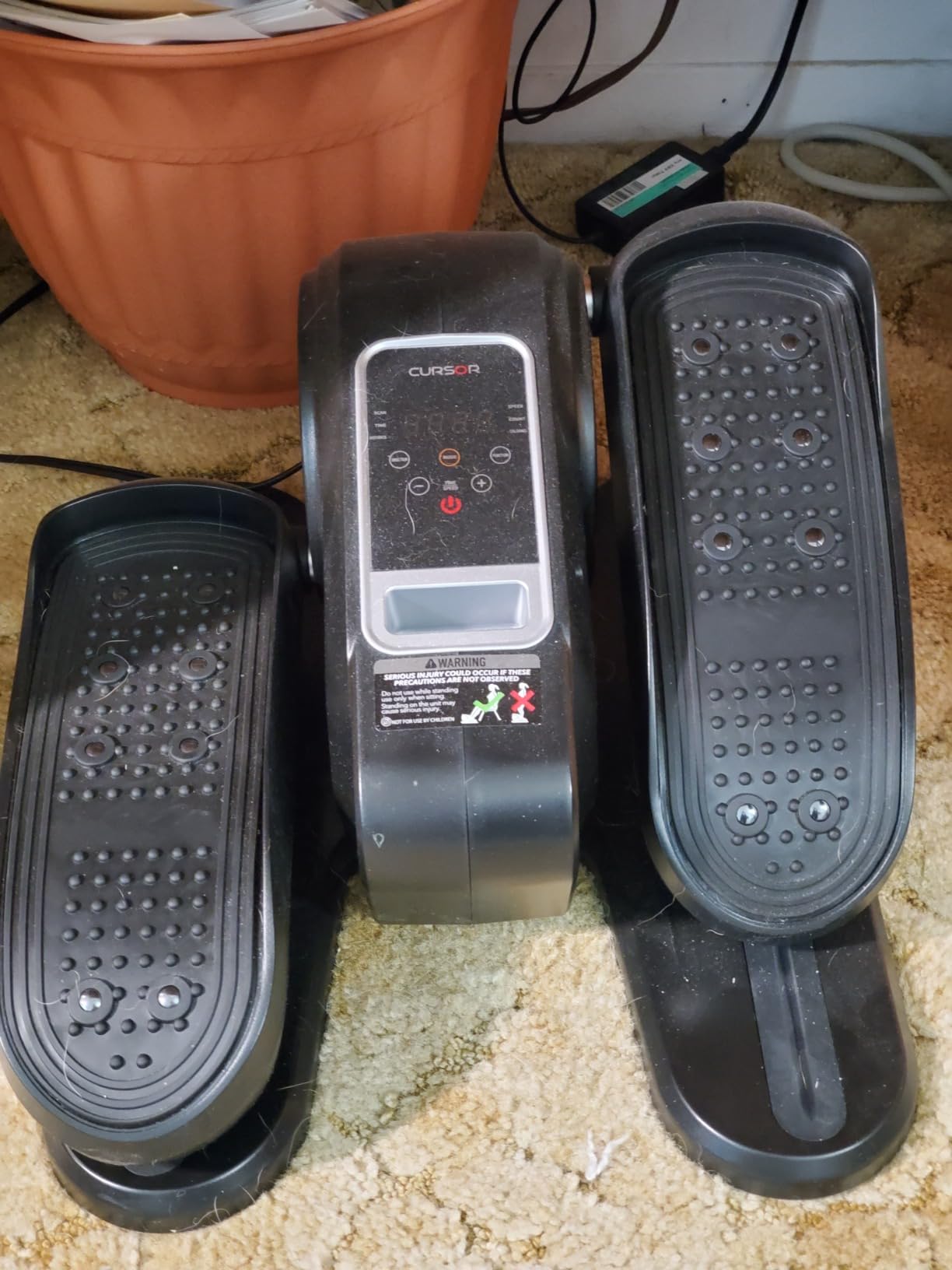 Under Desk Elliptical Machine Seated Pedal Exerciser | Quiet Leg Exerciser While Sitting, Mini Portable Leg Exercise Machine with Remote, Adjustable 12-Speeds, Manual & Auto Mode customer photo 2