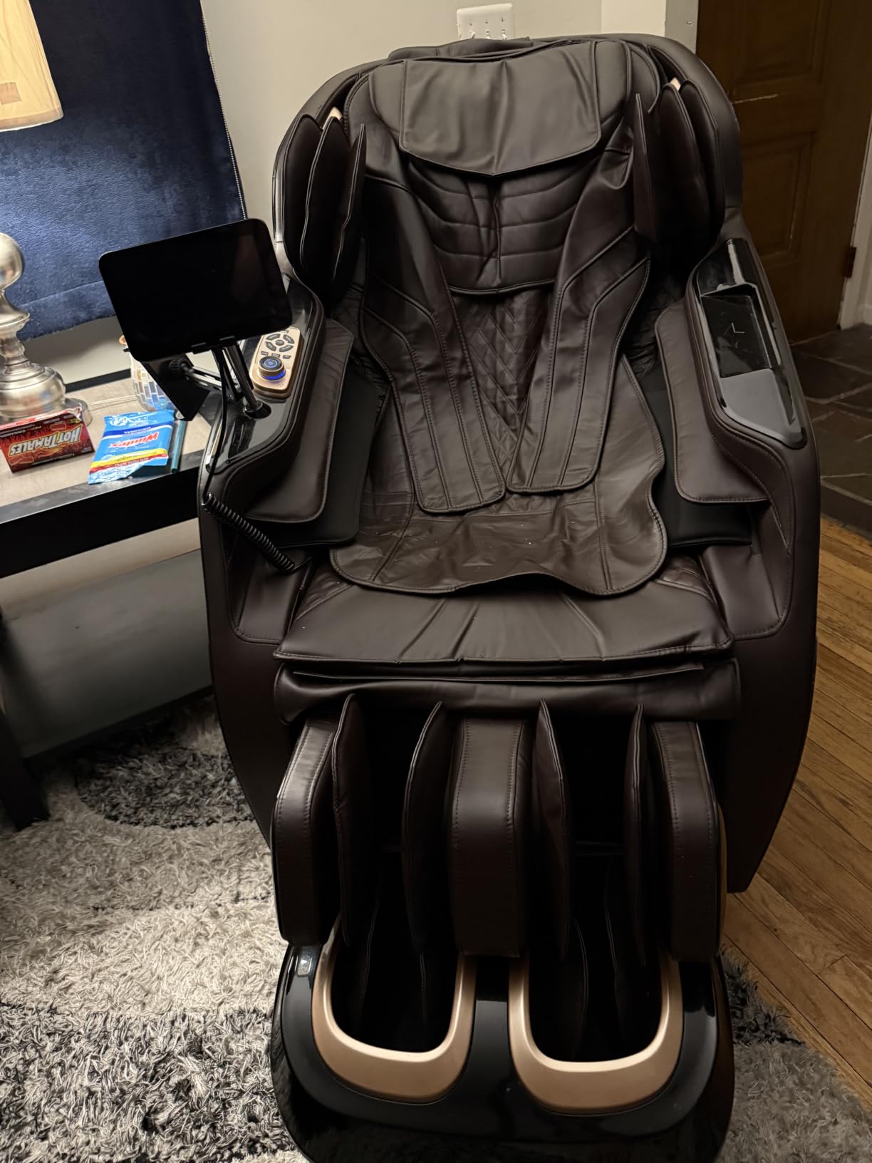 4D Massage Chairs Full Body, Zero Gravity SL-Track Shiatsu Massage Chair Recliner, Core Heating, 20 Massage Techniques, Deep Yoga Stretch, Foot Rollers, AI Voice, Touch Screen, Wireless Charging customer photo 1