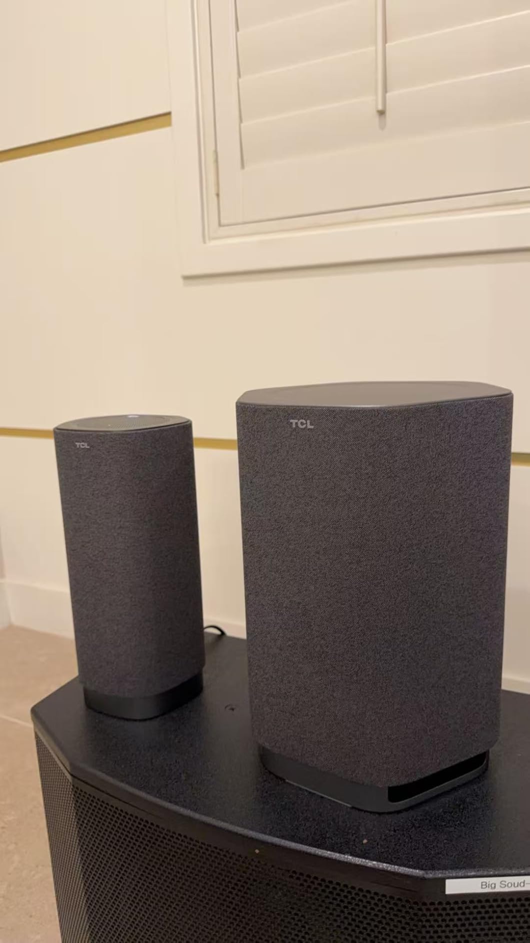 TCL Z100 Wireless Immersive 3D Home Theater Subwoofer | Compatibile with QM7L, QM8L and X11 TCL TV | Dolby Atmos Deep-Bass, Room-Filling Sound | Flexible Placement & Modern Design | Latest Model customer photo 1