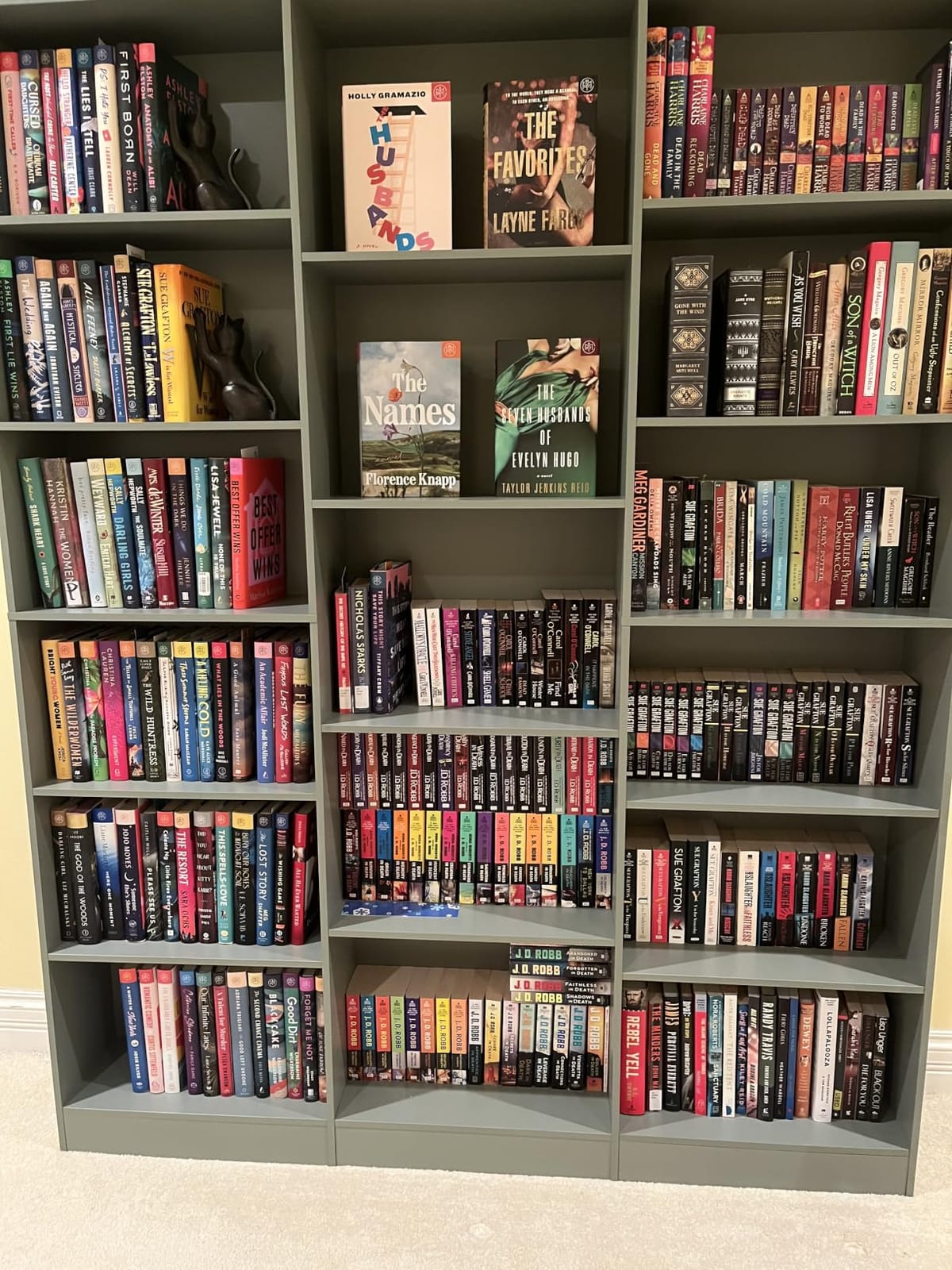 FACBOTALL Triple Wide Bookshelf, 74