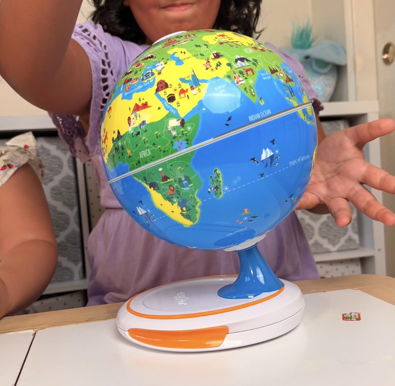 PlayShifu Orboot Core Interactive Globe for Kids Ages 4-10; 3-Layer Openable Earth Globe with AR App; Explore Earth's Surface, Fossils, Minerals & Glowing Core; STEM Science & Geography Gift customer photo 2