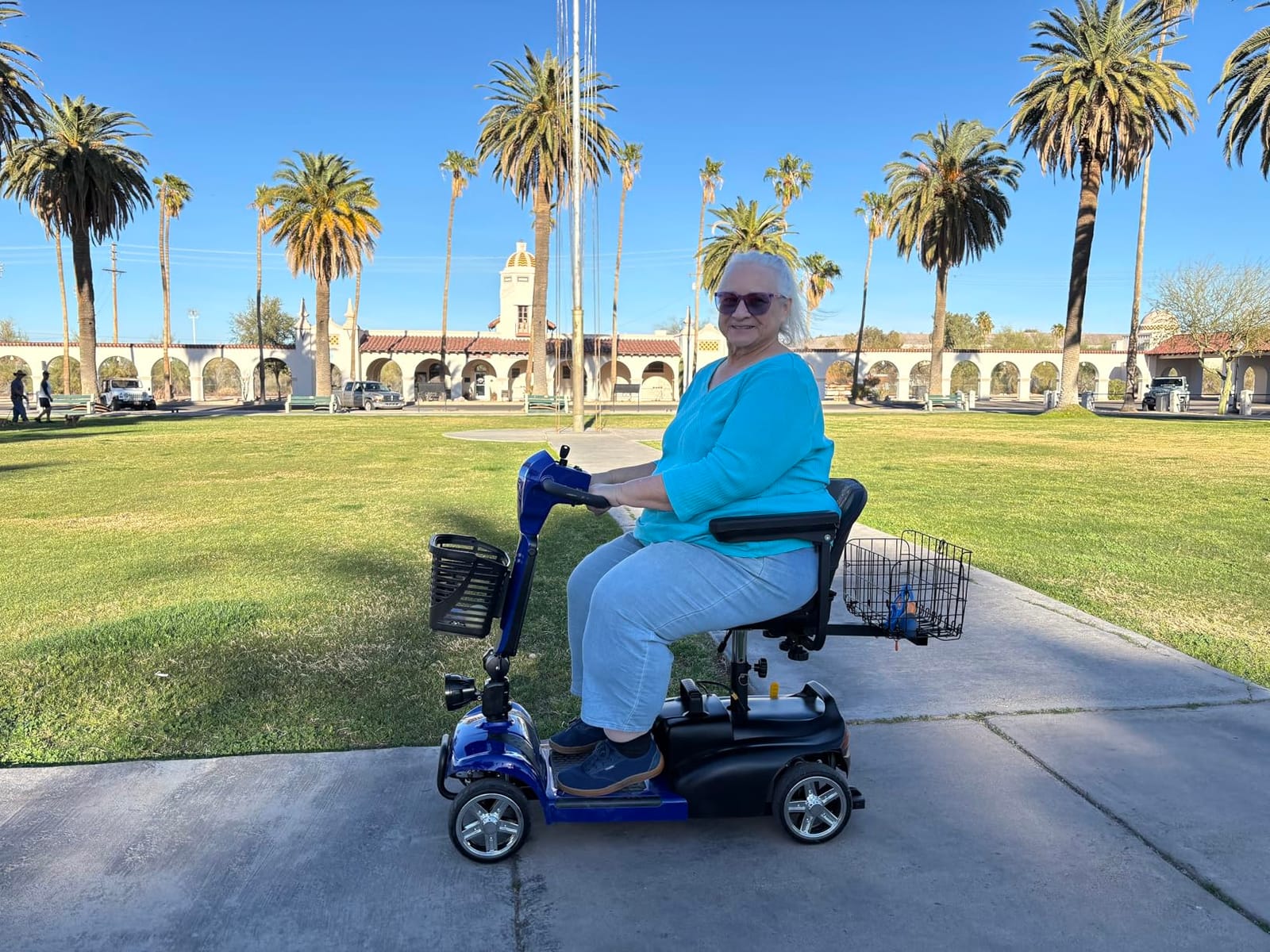 Ecomobi 32 Miles Heavy-Duty 1000W Mobility Scooter for Seniors & Adults | 500LBS Load, 15MPH, Bluetooth Speaker & GPS Tracker, Full Suspension, USB Charging & Dual Baskets, 20°Climbing customer photo 1