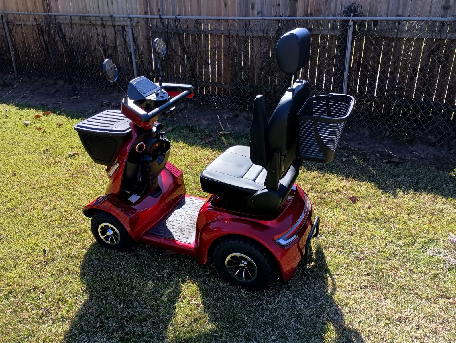 Ecomobi 32 Miles Heavy-Duty 1000W Mobility Scooter for Seniors & Adults | 500LBS Load, 15MPH, Bluetooth Speaker & GPS Tracker, Full Suspension, USB Charging & Dual Baskets, 20°Climbing customer photo 2