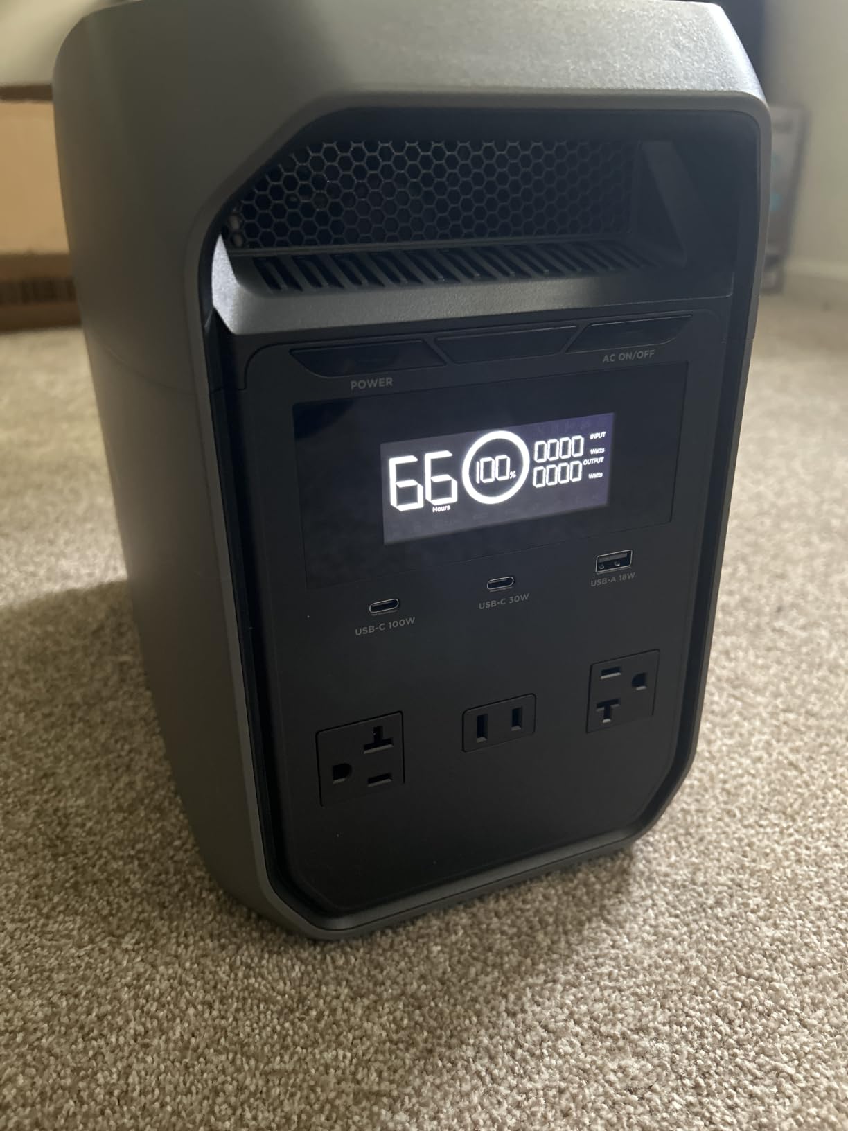 EF ECOFLOW Solar Generator Delta 3 Classic with 110W Solar Panel, 1024Wh | 1800W AC (3600W Surge)/100W USB-C Output, LFP Battery Portable Power Station, 10ms UPS, 1 Hr Fast Charge for Home, Camping & RV customer photo 1