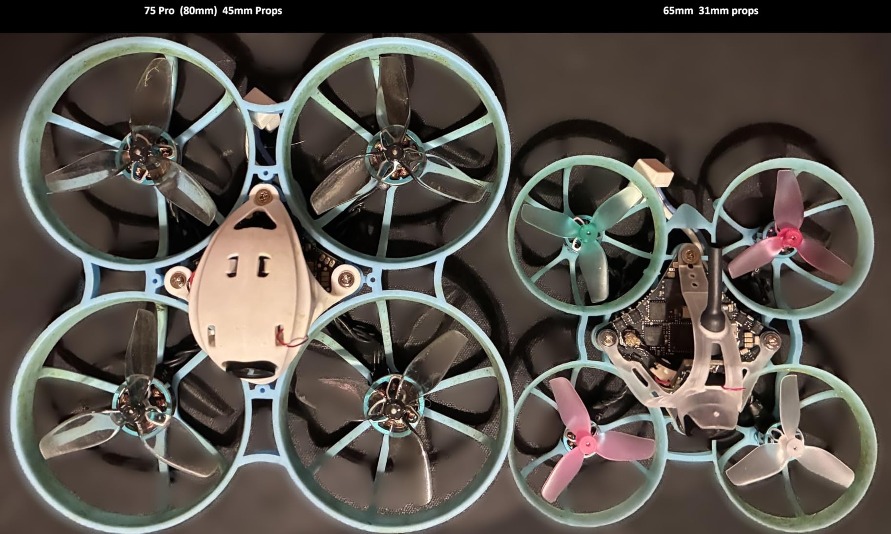 BETAFPV Meteor75 Pro Brushless Drone with Matrix 1S 5IN1 FC for FPV Racing | With 1102 22000KV Motor 45mm 3-Blade Props, LAVA II 1S 580mAh Lipo Battery for FPV Freestyle Racing, Fly Time Up to 6.5Min customer photo 2