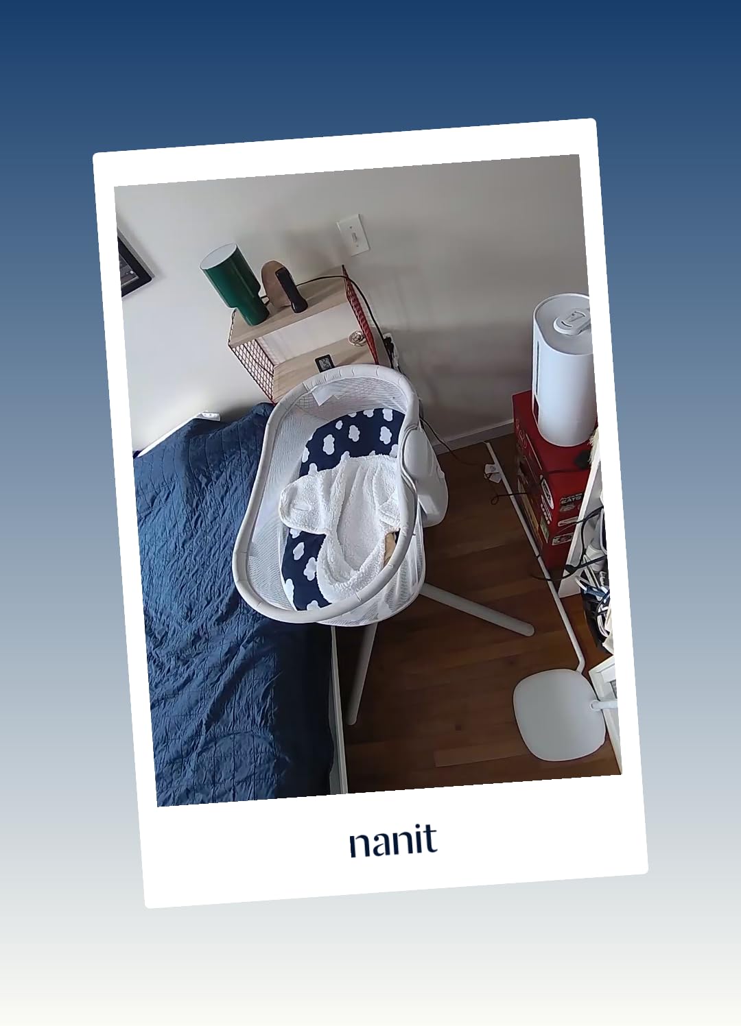 Nanit Smart Baby Video Monitor - Camera & Floor Stand - 1080p Wi-Fi Camera | Pro edition, 2-way audio, sound/motion/cry notifications, night vision, see your baby from anywhere, video camera customer photo 2