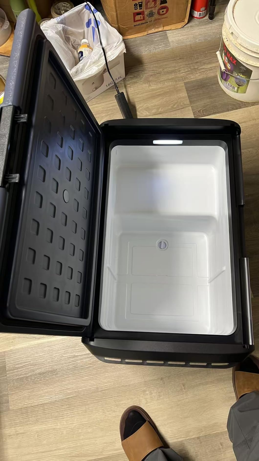 BODEGACOOLER 12 Volt Car Refrigerator, 53QT(50L) IPX4 Waterproof Electric Cooler, 31dB Ultra-Quiet Car Fridge APP Control with 12/24V DC 110-240V AC, -4°F~68°F, Portable for Truck RV Camping, Travel customer photo 2