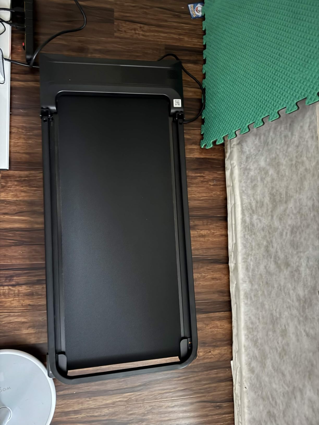 Walking Pad Treadmill for Home - Folding Treadmills with Handle Bar Portable Compact Fold up Indoor Foldable Handles Electric Walk Pads Small Spaces Mini Running Quiet Under Bed Office customer photo 1