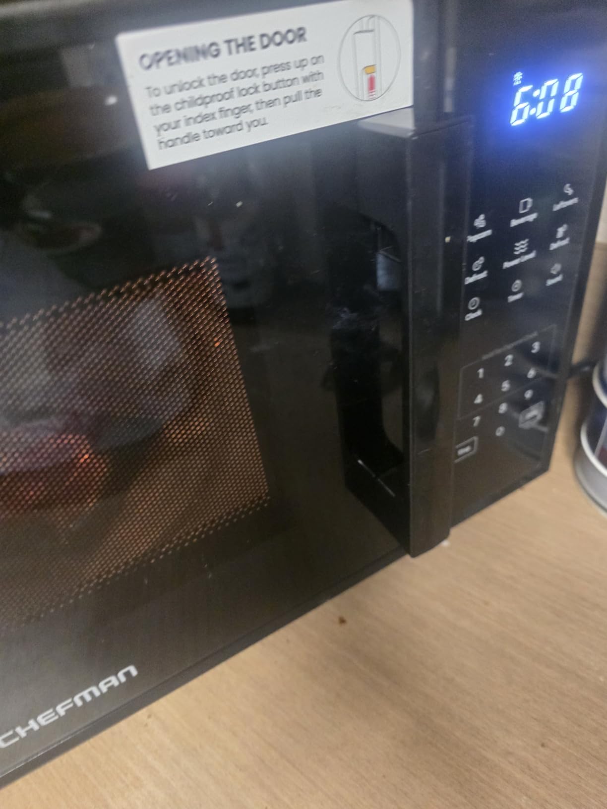 Chefman Countertop Microwave Oven 1.1 Cu. Ft., 1000 Watts with 10 Power Levels, 6 Cooking Presets with One-Touch Express Cook, Eco Mode, Child Safety Lock, & Mute Button - Black customer photo 2
