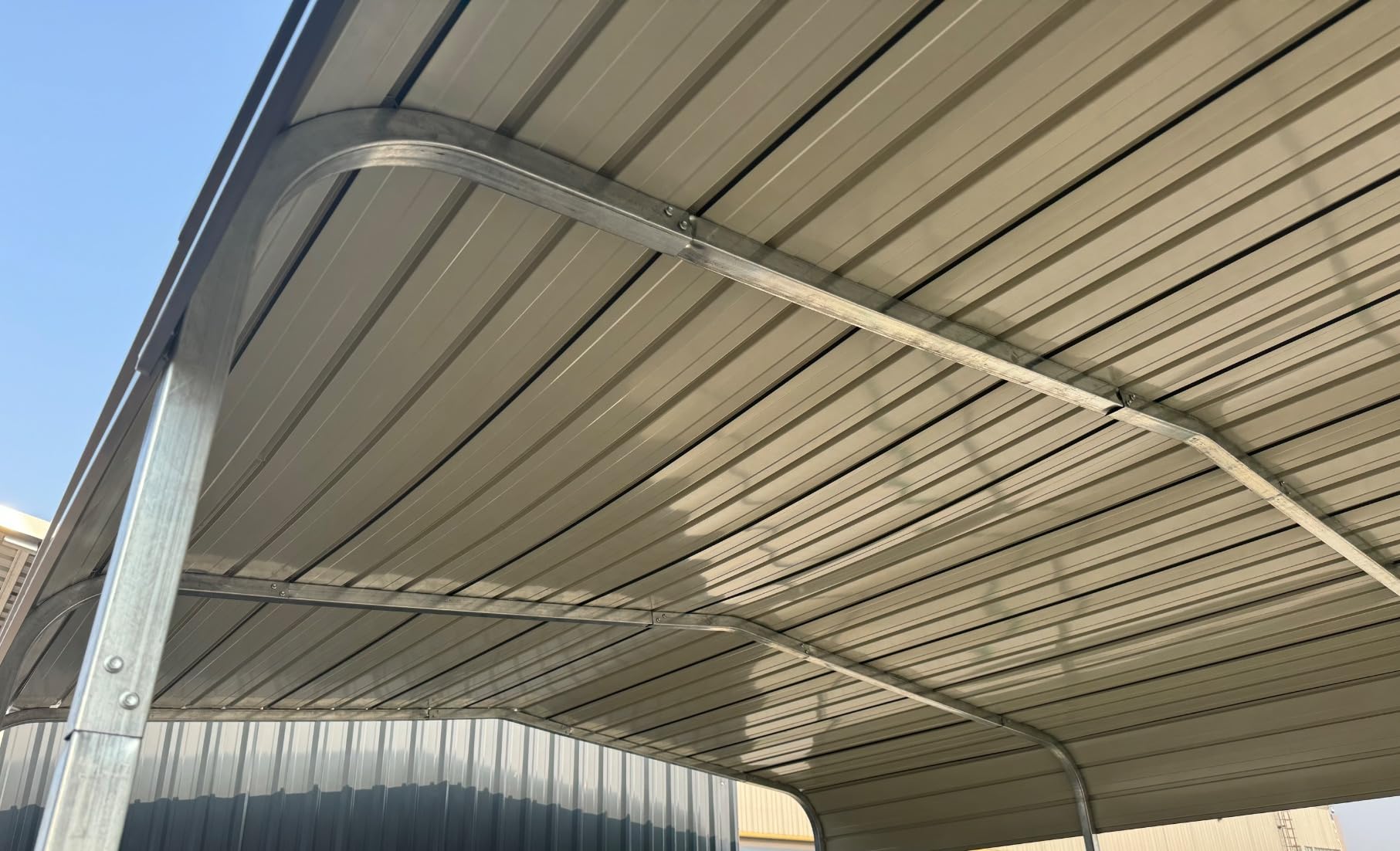 Xilingol Metal Carport, Heavy Duty Carport Canopy with Galvanized Steel Frame and Roof, Outdoor Storage Shed, Car Tent Garage Shelter for Pickup, Truck, Boat and Tractor (10x15 FT Black) customer photo 2