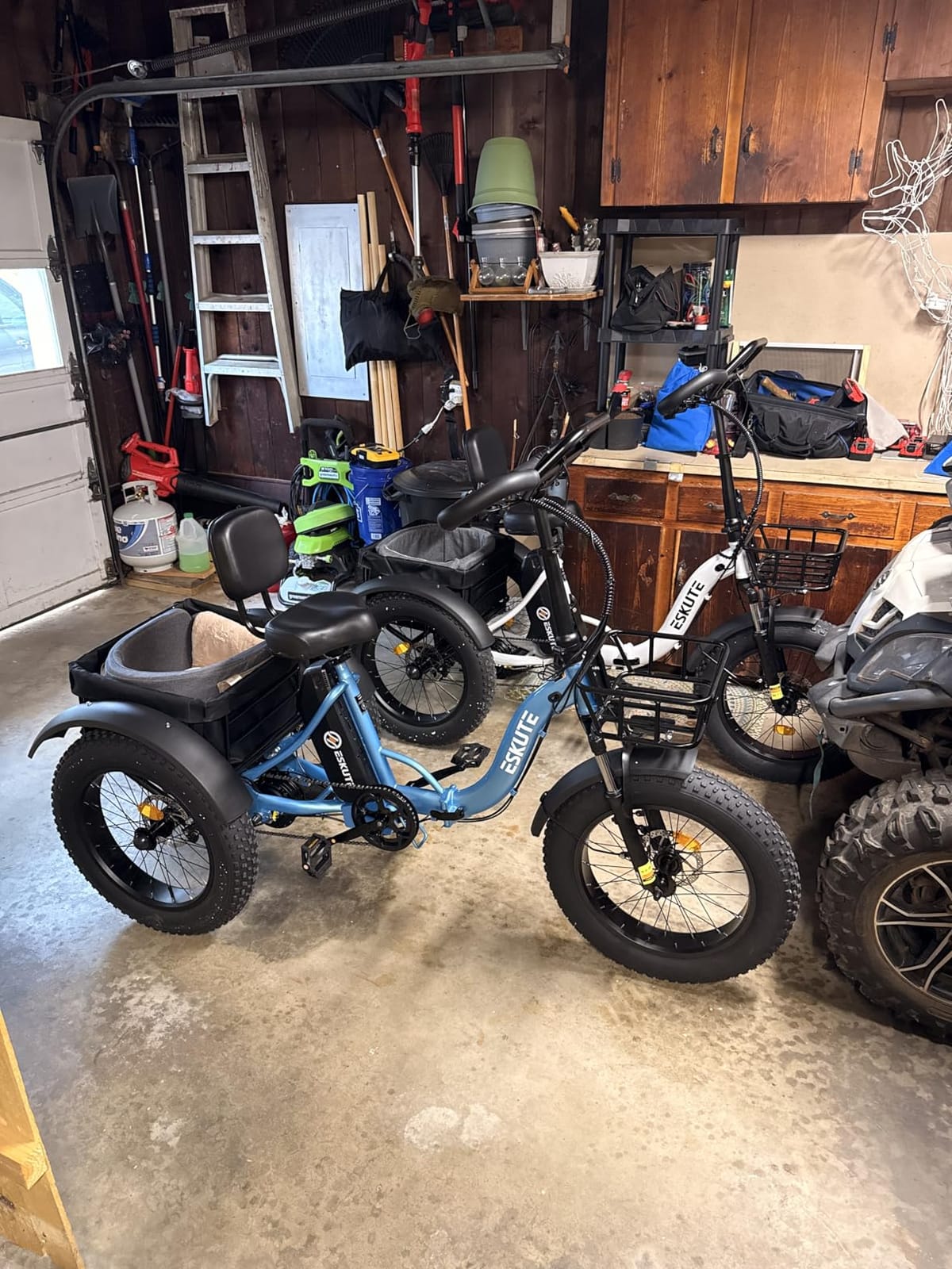 ESKUTE T300 Pro Electric Trike for Adults & Seniors, 998.4Wh Long-Range Battery, 1200W Peak Motor, 20