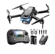 Drone with Camera, Screen on Controller Remote Control Quadcopter FPV Drone | Drone with Built-in Screen Controller for Beginners, Foldable, Gesture Control, 3D Flip, One-Key Start, and Emergency Stop customer photo 1