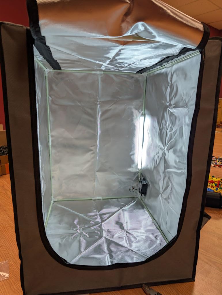 VEVOR 3D Printer Enclosure with Ventilation, Dustproof Waterproof Oxford Cloth Resin 3D Printer Tent, Constant Temperature Protective Case with LED, Compatible with Photon Mono/Mars 3, FDM/LCD Printer customer photo 1