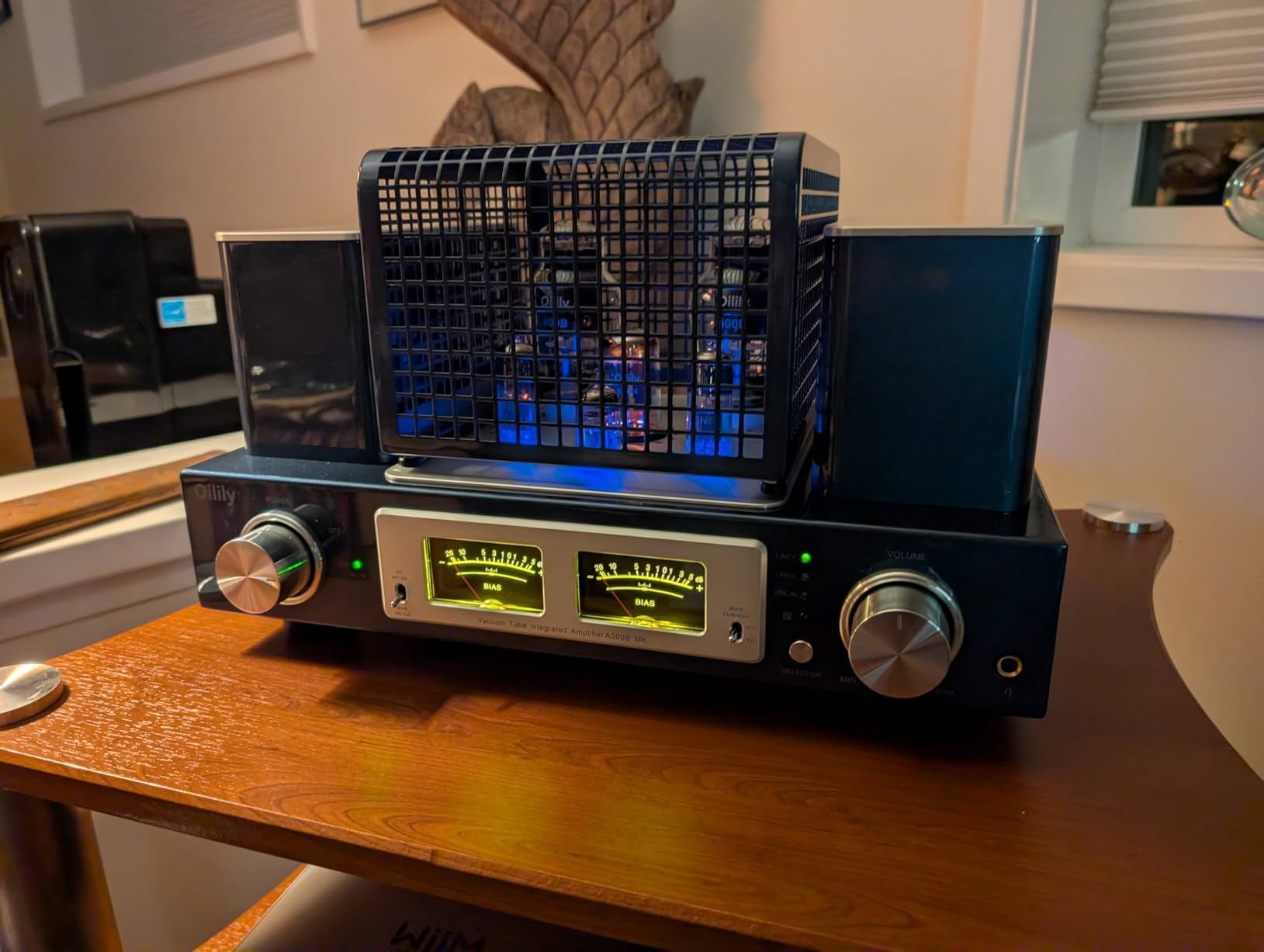 Oilily A300B MK Vacuum Tube Amplifier 300BX2 Single-Ended Class A Tube Integrated Amplifier Headphones Available (Silver) customer photo 1