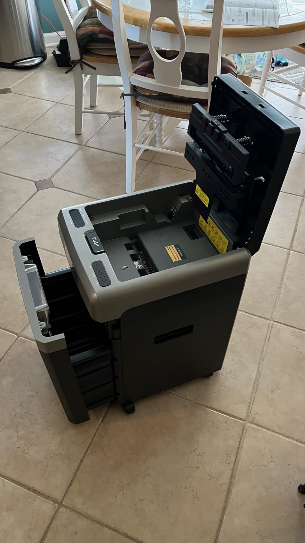 BONSEN 300-Sheet Micro Cut P-5 High Security Auto Feed Heavy Duty Shredder | 60 Minutes Non-Stop, Jam-Proof, 58dB Ultra-quiet, 8.1-Gal Bin with Casters, Commercial-Grade Paper Shredder for Office S9221 customer photo 2