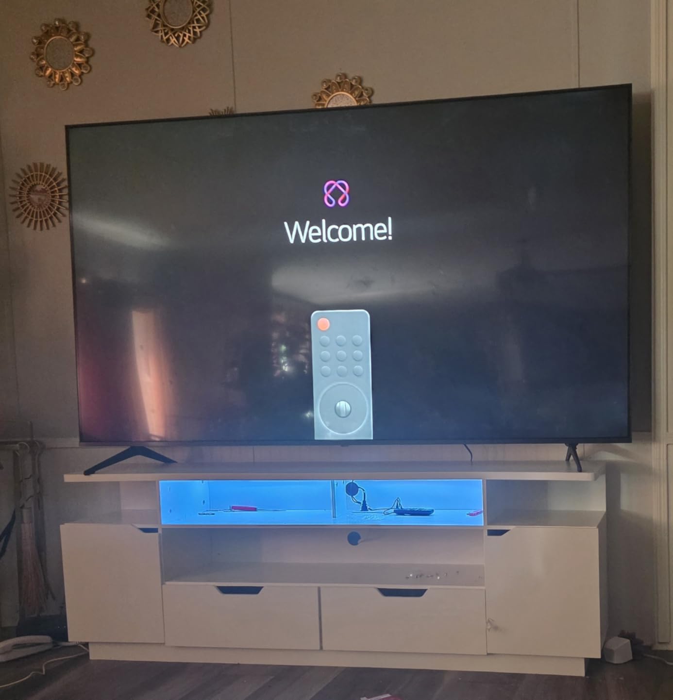 IRONCK TV Stand for TVs up to 85