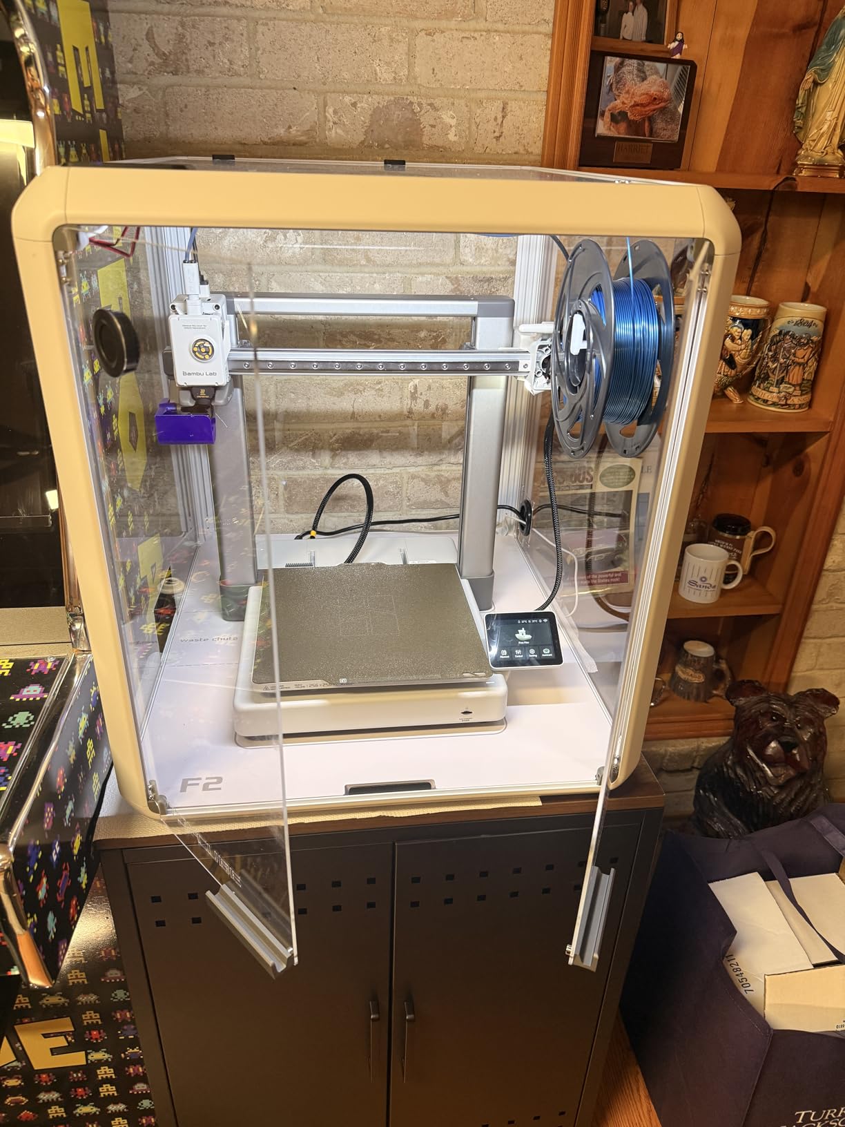 TOPCUBE F2 3D Printer Enclosure for Bambu Lab A1/A1 Combo, Active Cooling | 360° Transparent Acrylic Enclosure with LED Light, Odor Isolation Constant Temperature Protective 3D Printer Cover Box customer photo 1