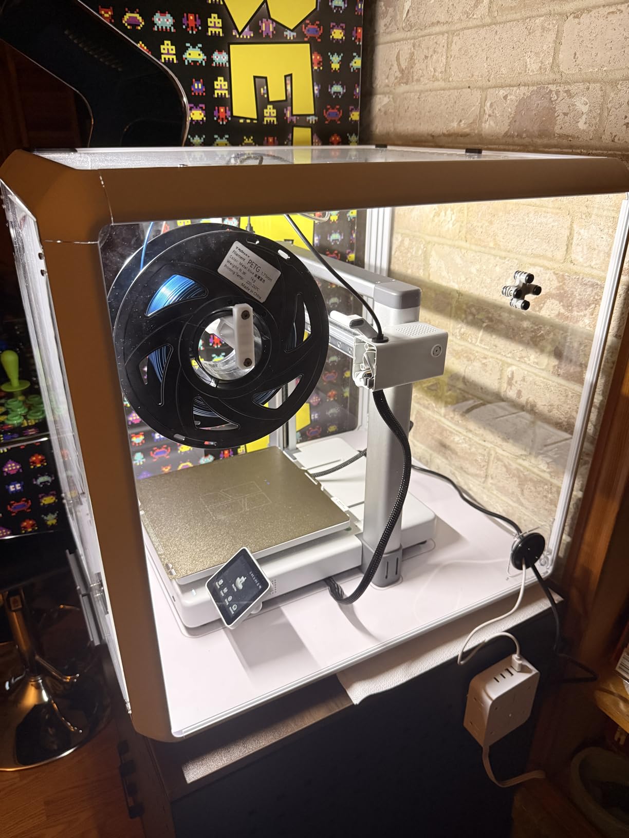 TOPCUBE F2 3D Printer Enclosure for Bambu Lab A1/A1 Combo, Active Cooling | 360° Transparent Acrylic Enclosure with LED Light, Odor Isolation Constant Temperature Protective 3D Printer Cover Box customer photo 2