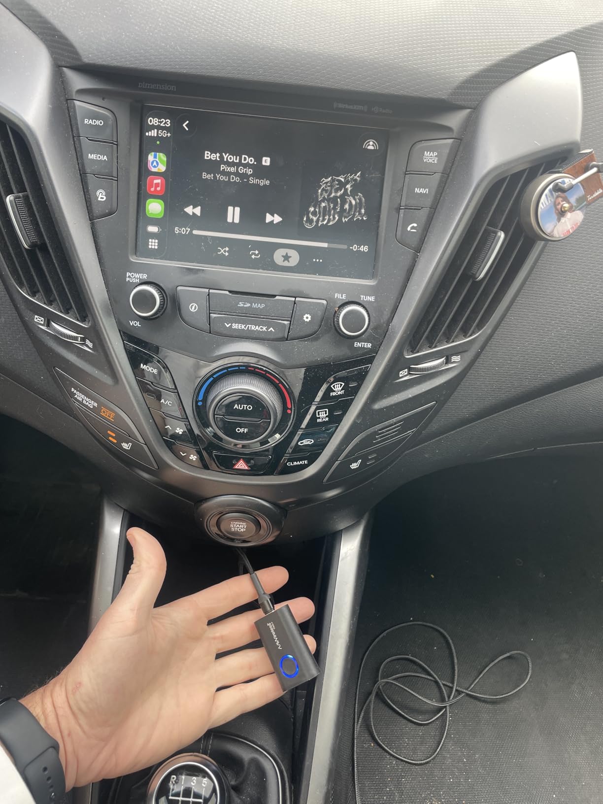 AAWireless TWO+ Compatible with Android Auto & Apple Carplay 2-in-1 Wireless Adapter | Wireless Connection via Bluetooth & WiFi | iPhone X+ & Android 11+ | Multifunctional Button | Made in Europe customer photo 1