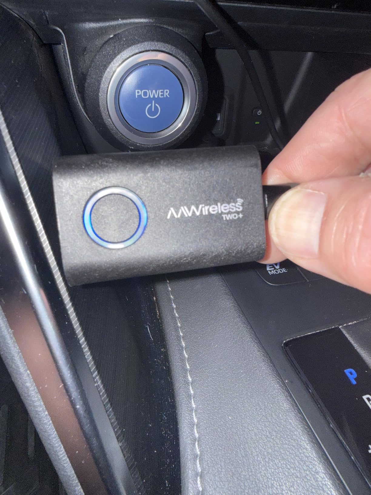 AAWireless TWO+ Compatible with Android Auto & Apple Carplay 2-in-1 Wireless Adapter | Wireless Connection via Bluetooth & WiFi | iPhone X+ & Android 11+ | Multifunctional Button | Made in Europe customer photo 2
