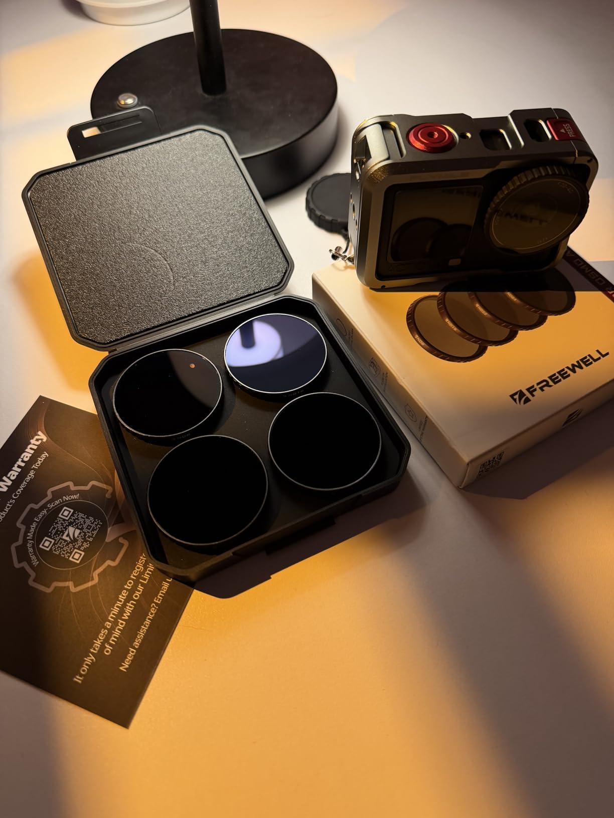 Freewell ND8, ND16, ND32, ND64 Standard Day Filter Set for Osmo Action 6 | Essential for Daylight Filming customer photo 1