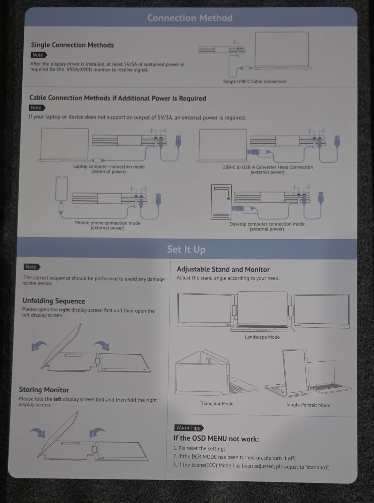 KYY Triple Screen Laptop Monitor Extender 15.6