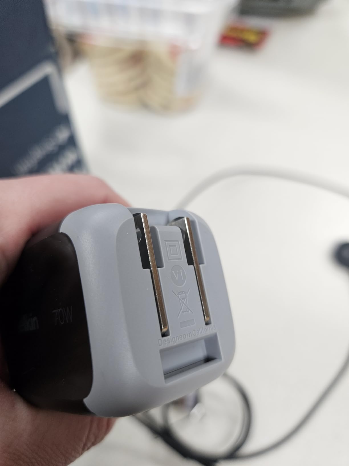 Belkin 70W 3-Port GaN USB C Charger Block, Fast Charging | Multi-Port Wall Charger, 2 USB C and 1 USB A Ports, iPhone 17, iPad Pro, Samsung Galaxy S26, Pixel 10 customer photo 2