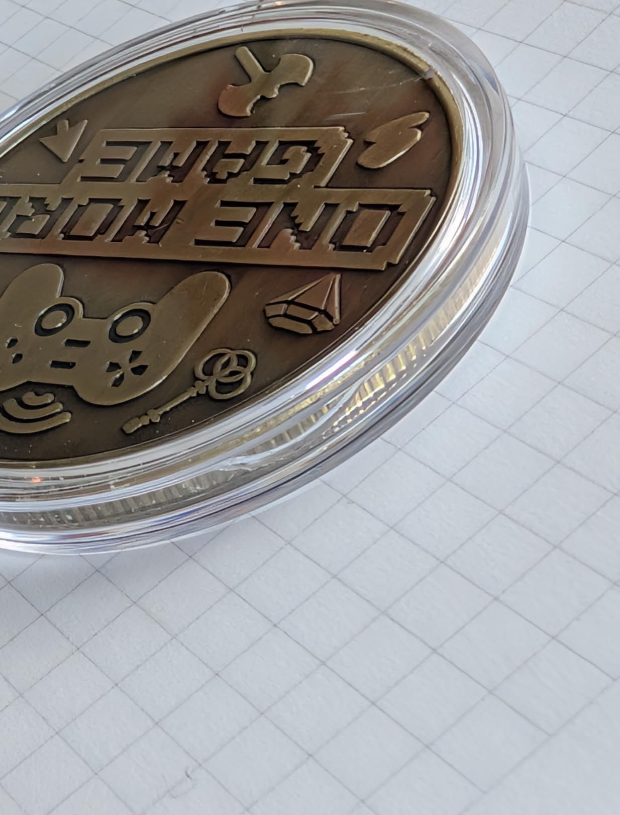 One More Game or Go to Sleep Gamer Decision Coin customer photo 1