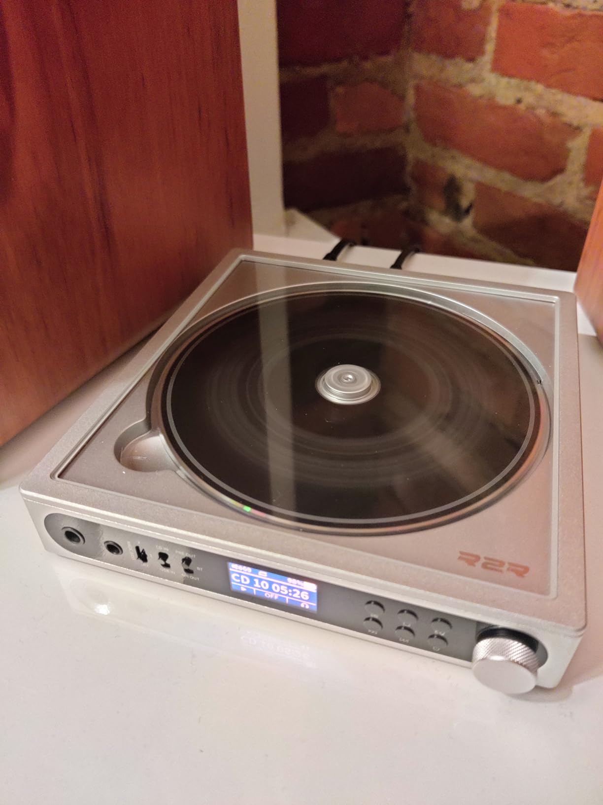 FiiO DM15 Portable Stereo CD Player with True 24Bit R2R DAC, 1150mW+1150mW High-Power Output, aptX Adaptive Bluetooth Transmitter, 24 Sound Presets, USB/CD HiFi Audio, HD Display (Black) customer photo 1