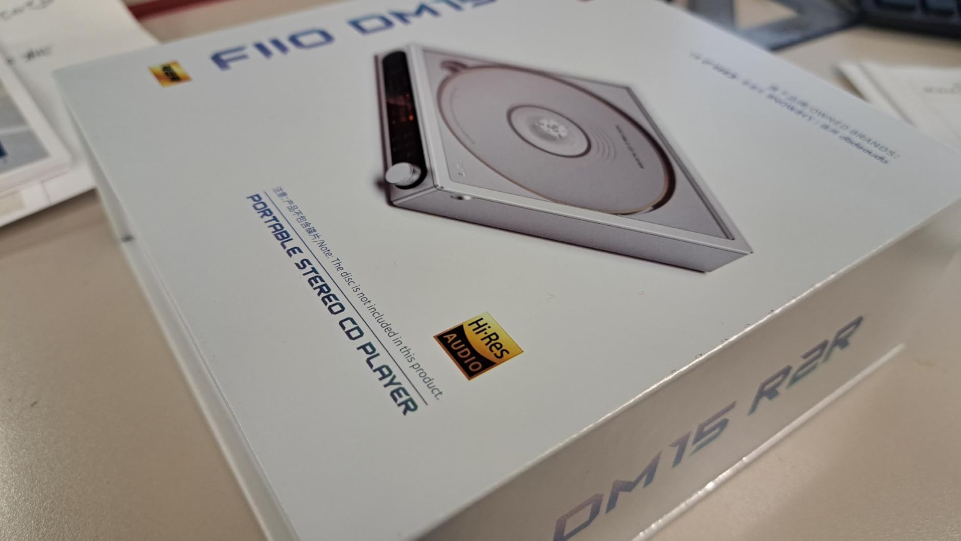 FiiO DM15 Portable Stereo CD Player with True 24Bit R2R DAC, 1150mW+1150mW High-Power Output, aptX Adaptive Bluetooth Transmitter, 24 Sound Presets, USB/CD HiFi Audio, HD Display (Black) customer photo 2
