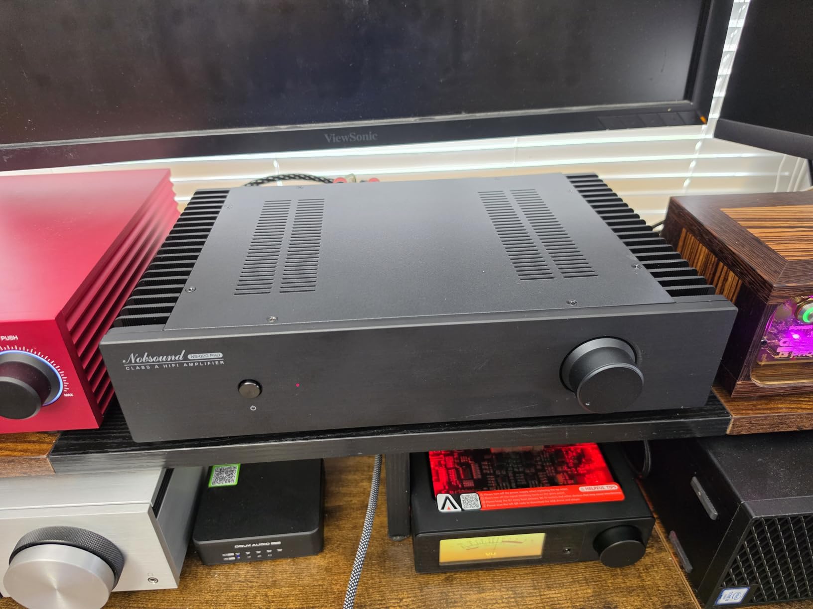 Nobsound Class A Stereo Amplifier: Single-Ended HiFi Integrated Speaker Amp Dual RCA Input Symmetrical Circuit for Home Audio Audiophiles (NS-02G PRO) customer photo 2
