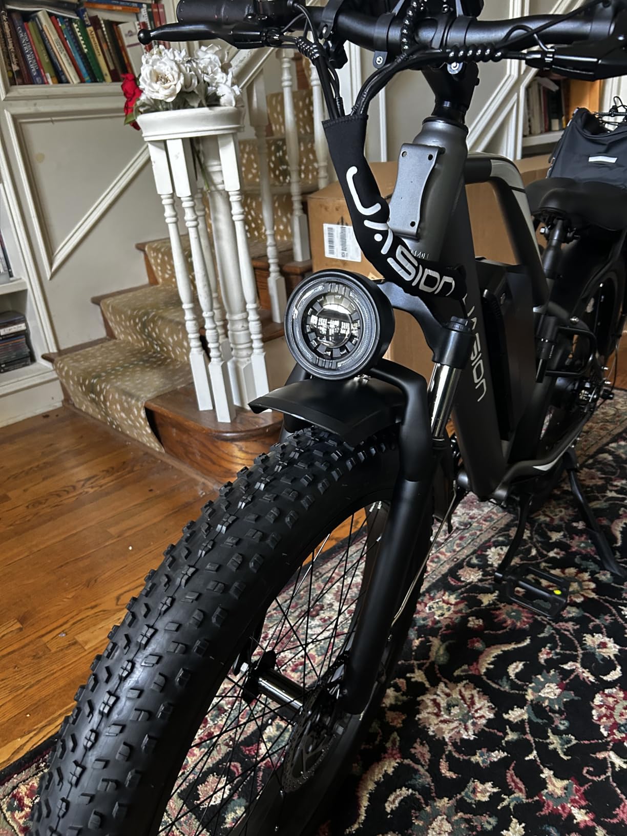 Jasion EB5 MAX Electric Bike for Adults with 2000W Peak Motor, 48V 15Ah (720Wh) Battery Electric Mountain Bike, 26'' x 4'' Fat Tire Ebike, 28+MPH Speed, Cruise Control, with Fenders, Rear Rack customer photo 1