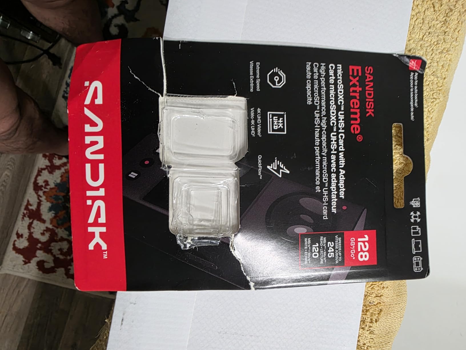 SANDISK 1TB Extreme microSD UHS-I Card - Up to 245MB/s Read Speed and 170MB/s Write Speed, 5.3K Video, 4K UHD Video, high-Performance for Action cams, Drones, Android Devices - SDSQXH9-1T00-GZ6MA customer photo 2