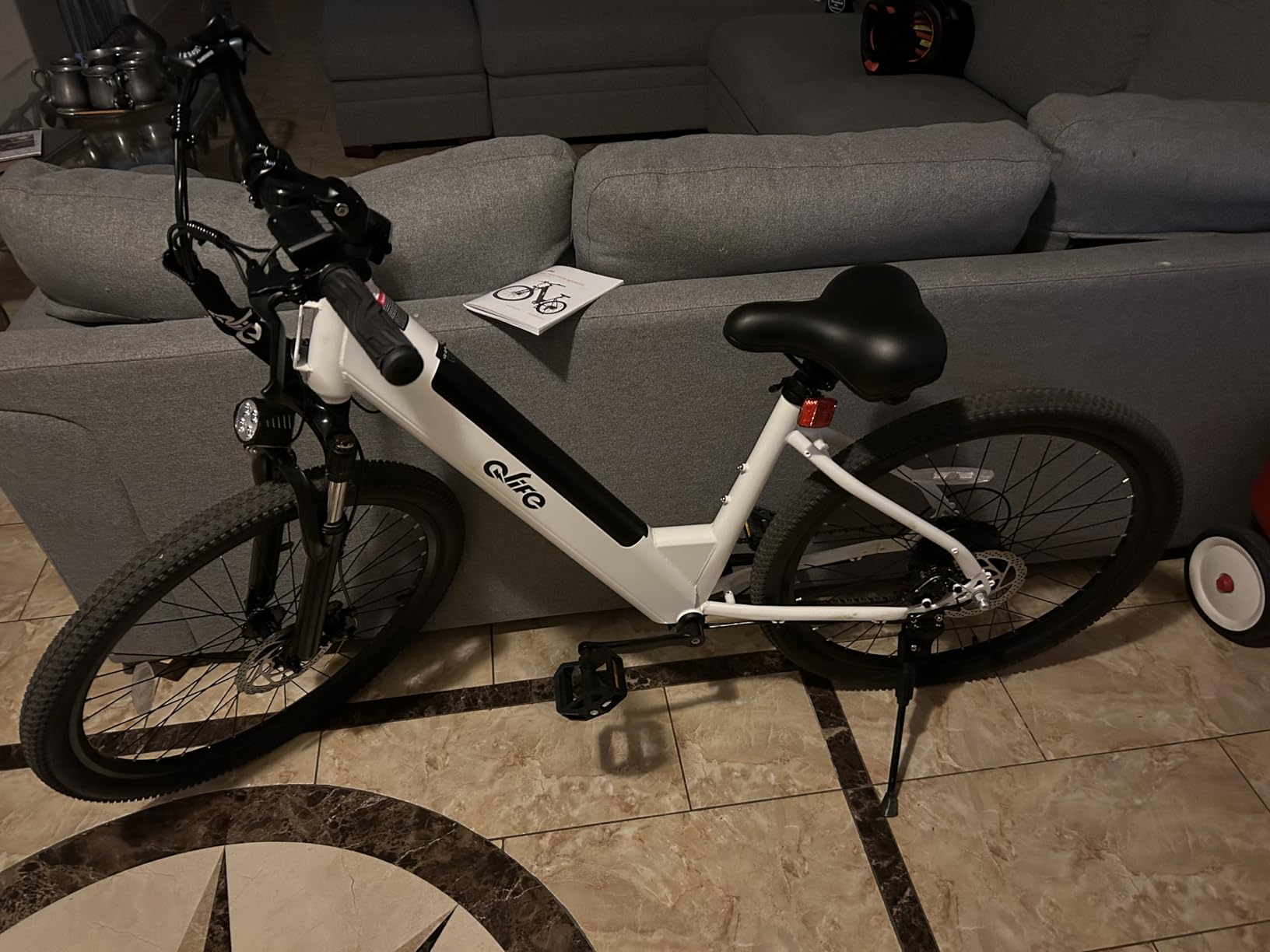 Qlife Cityone Electric Bike for Adults & Teens, Step-Through Commuter Ebike, 1000W Peak Motor, 55-Mile Range, 48V Removable Battery, 26-Inch City Tires, 7-Speed customer photo 2